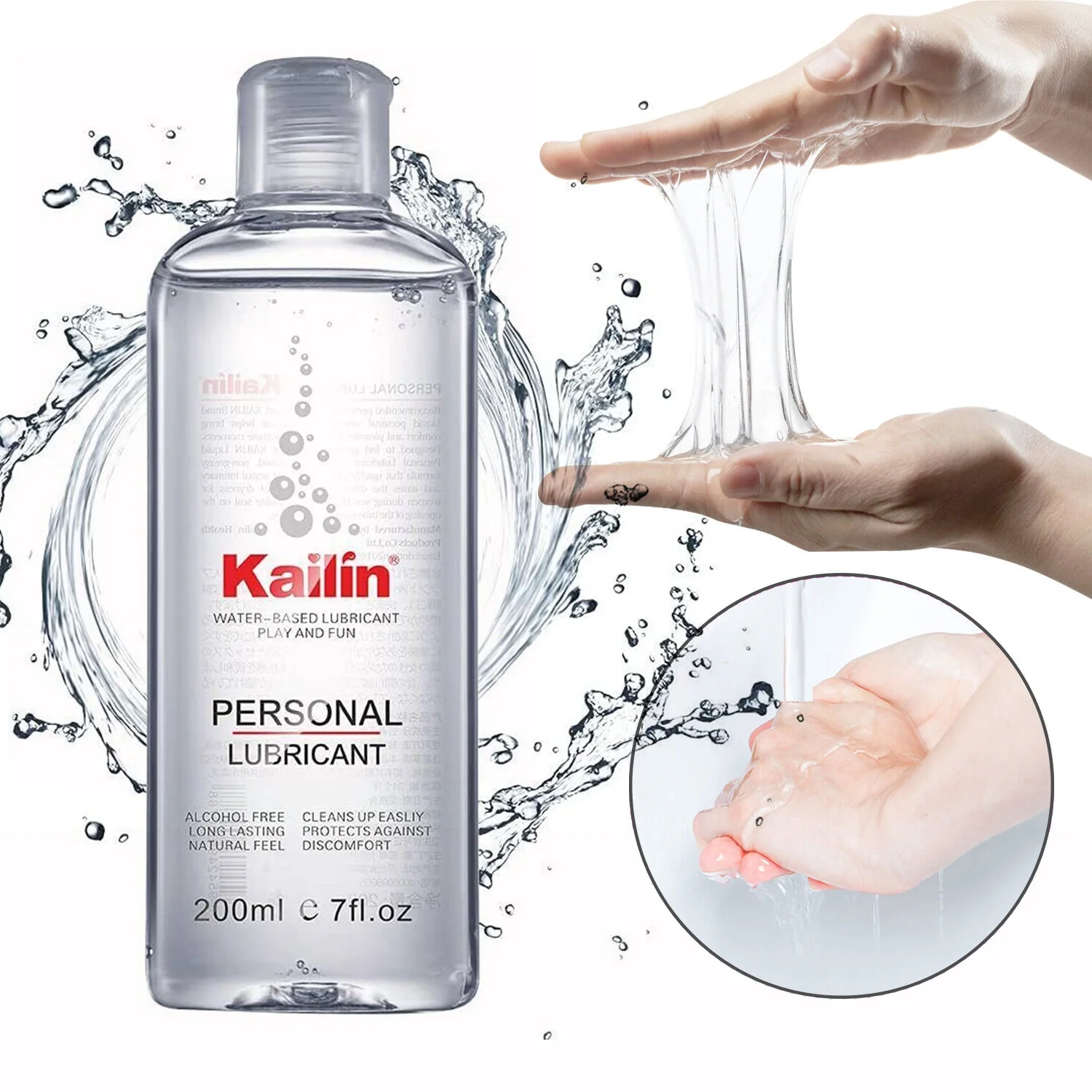 Water Based Personal Lubricant,Silky Smooth,Sex Lube for Men,Women and Couples Natural Feel Pleasure,7 Fl Oz/200ml