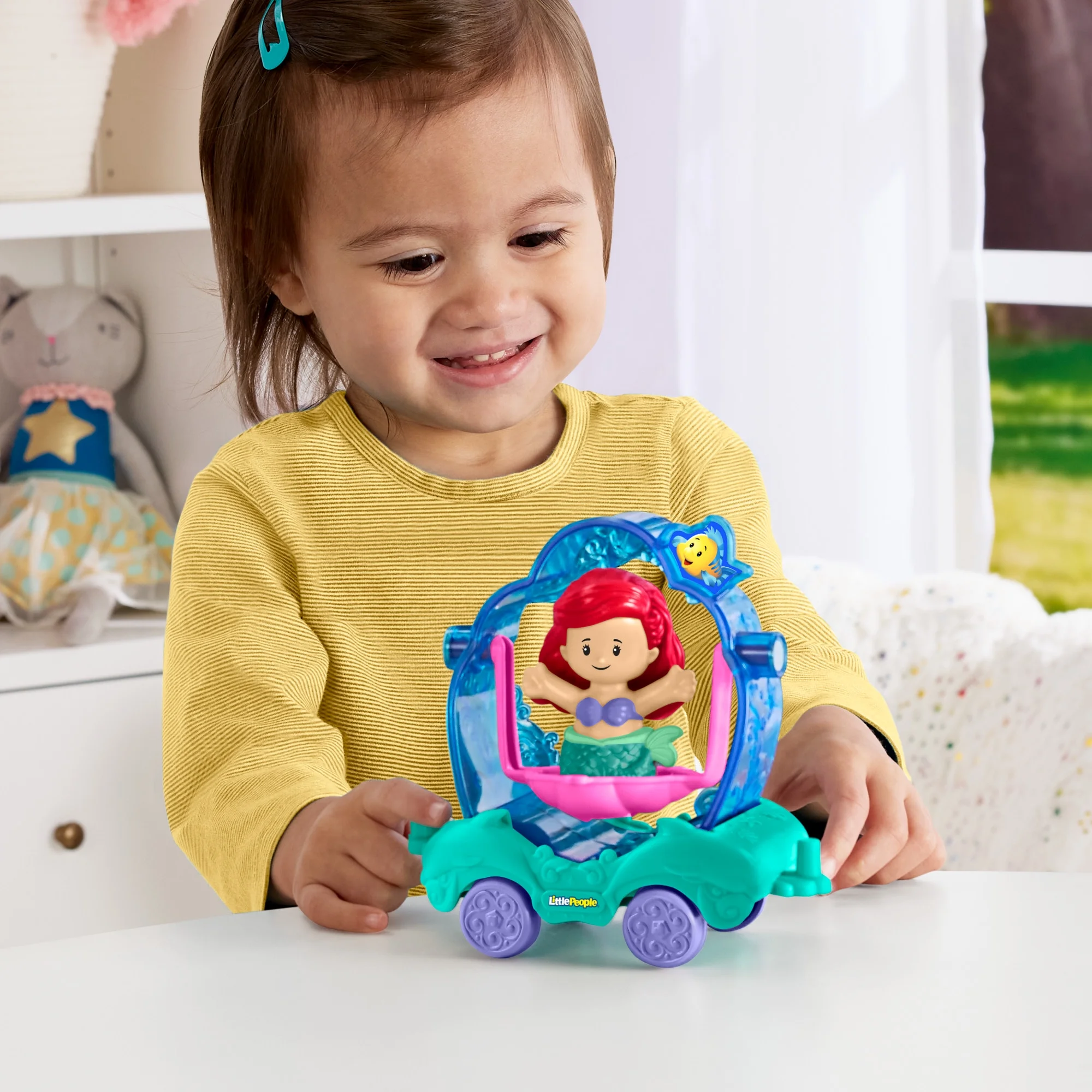 Disney Princess Parade Float Toys, Little People Vehicle Collection for Toddlers, Styles May Vary