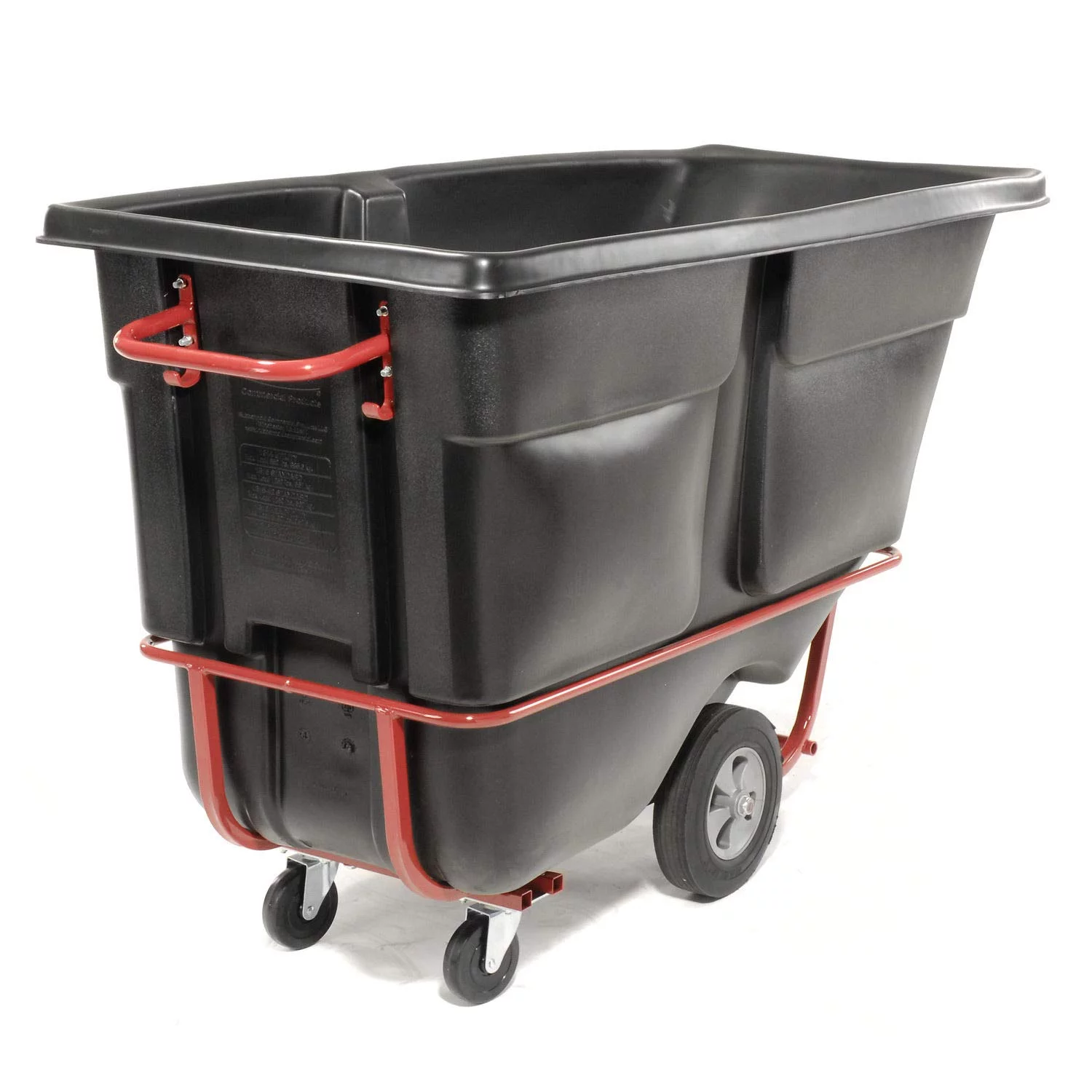 Rubbermaid Tilt Truck,Standard,1 cu. yd.,Black  FG131500BLA