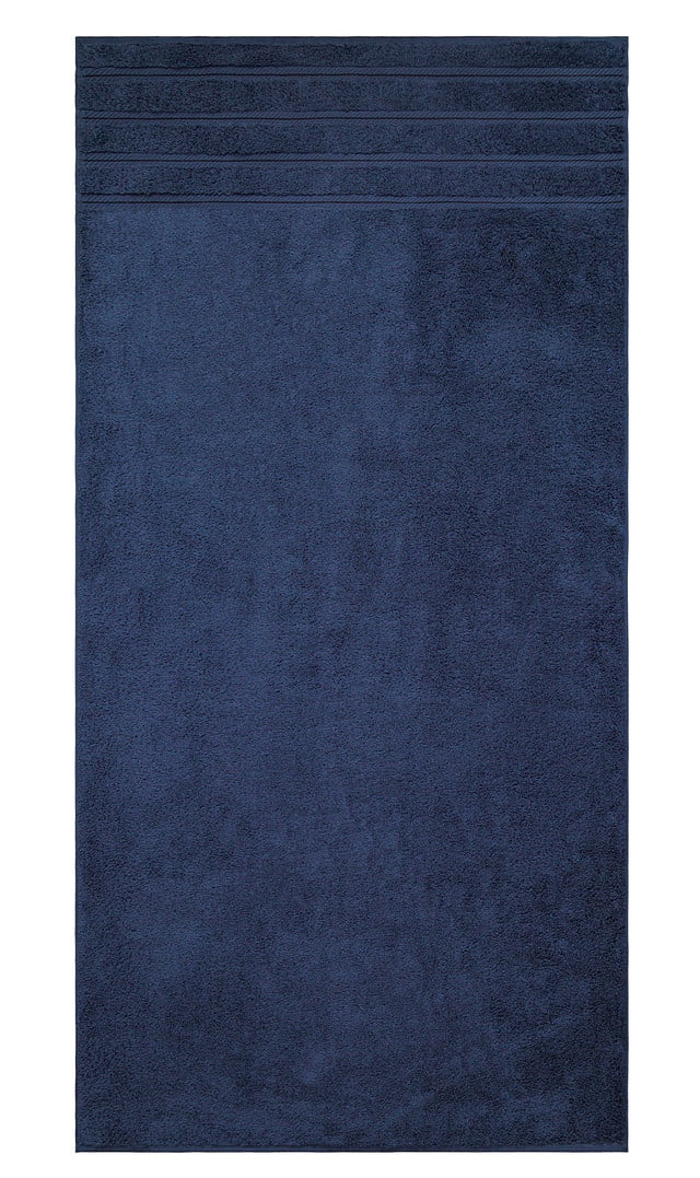 American Soft Linen Navy Blue Bath Towel Set 100% Turkish Cotton Towels for Bathroom 4 Piece