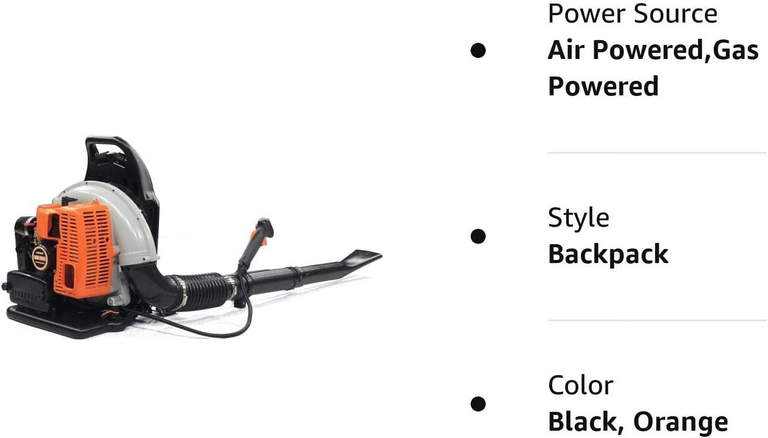 Denset 65CC 3.6HP 2 Stroke Backpack Gas Powered Grass Blower Commercial Leaf Gasoline W/ Harness Air-Cooled