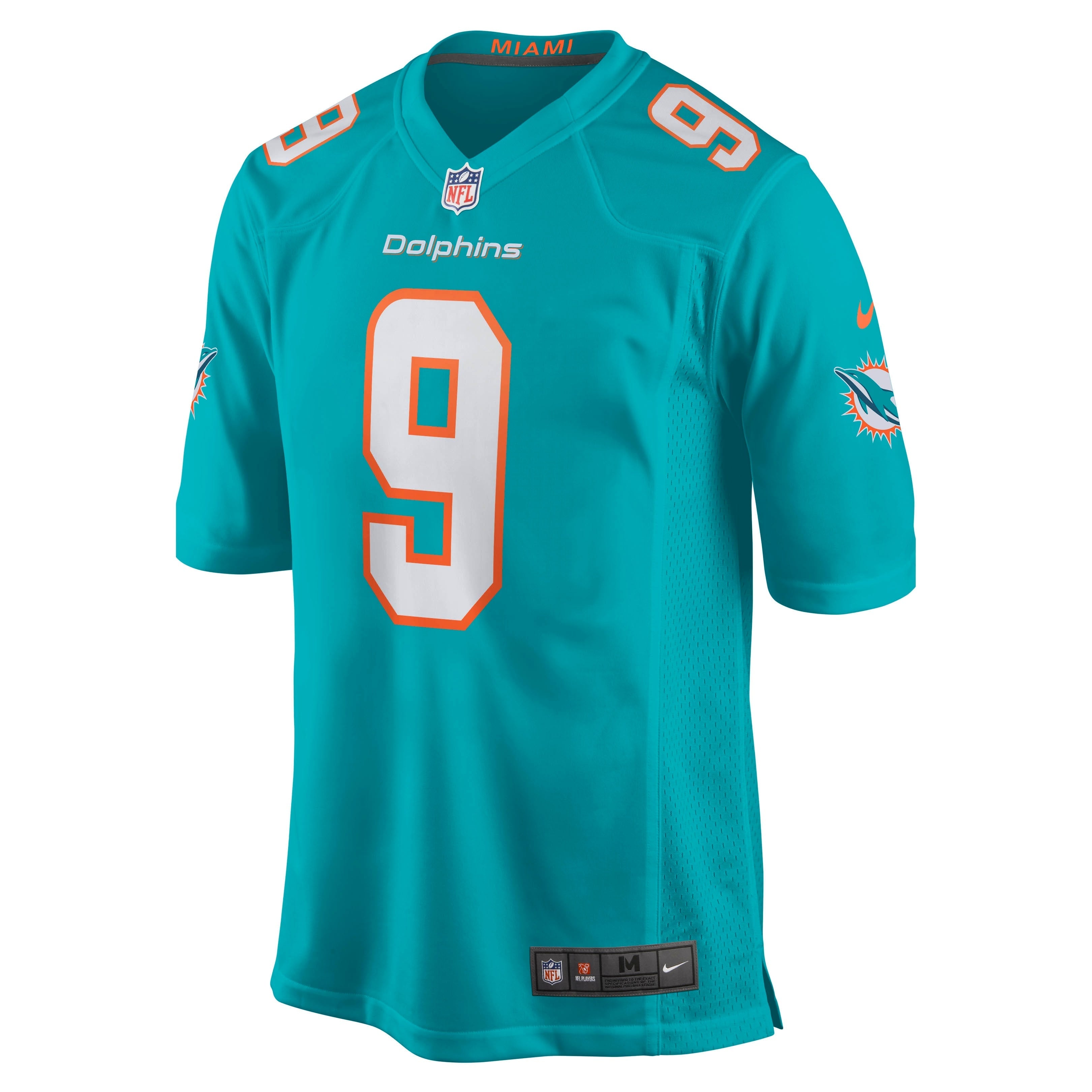 Men's Nike Noah Igbinoghene Aqua Miami Dolphins Game Player Jersey