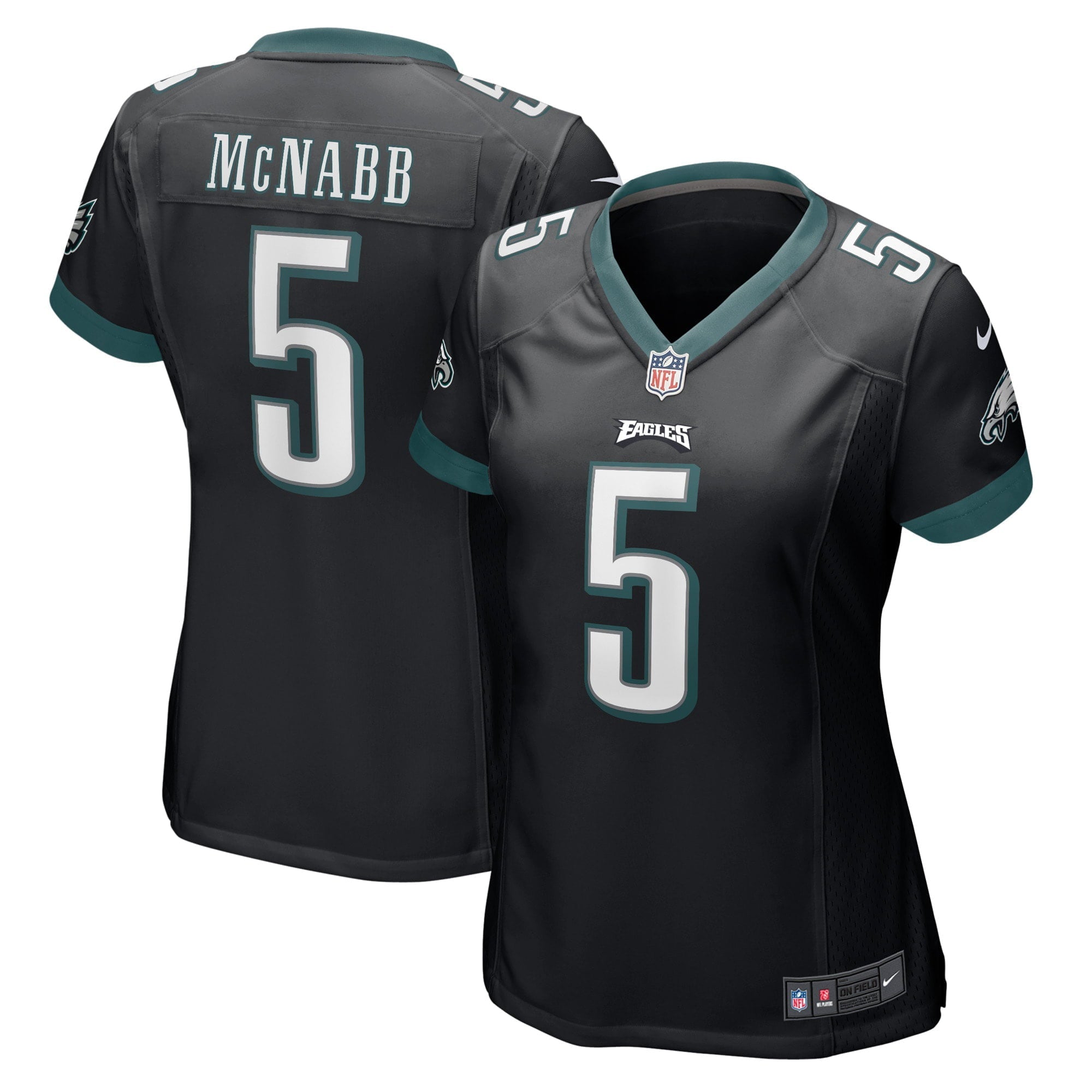 Women's Nike Donovan McNabb Black Philadelphia Eagles Retired Player Jersey
