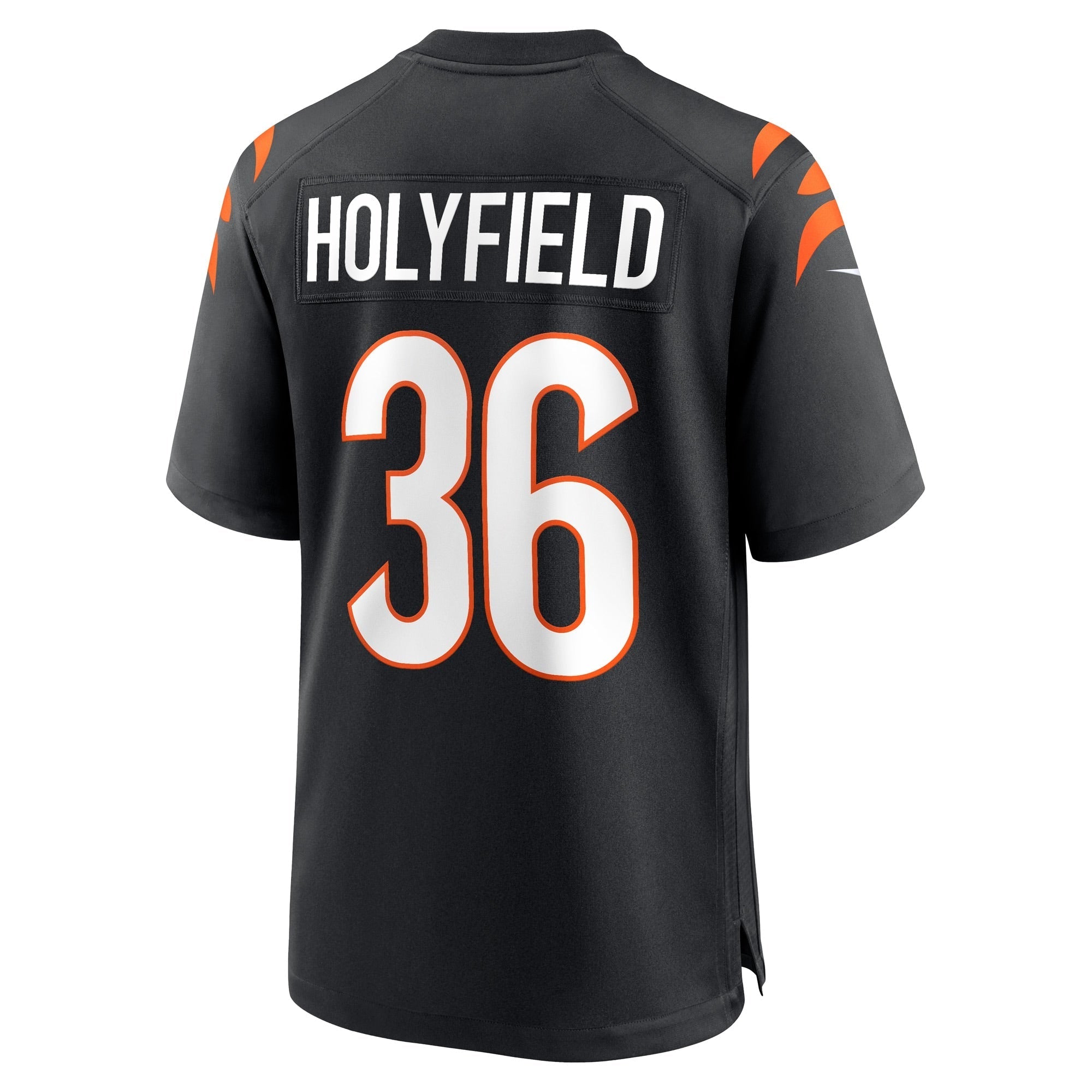 Men's Nike Elijah Holyfield Black Cincinnati Bengals Game Player Jersey
