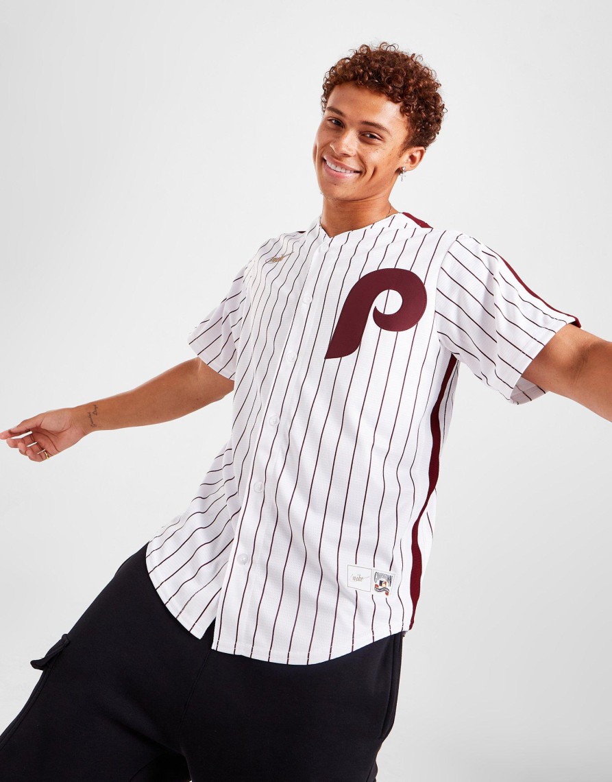 Sale Nike MLB Philadelphia Phillies Cooperstown Jersey Hvid S