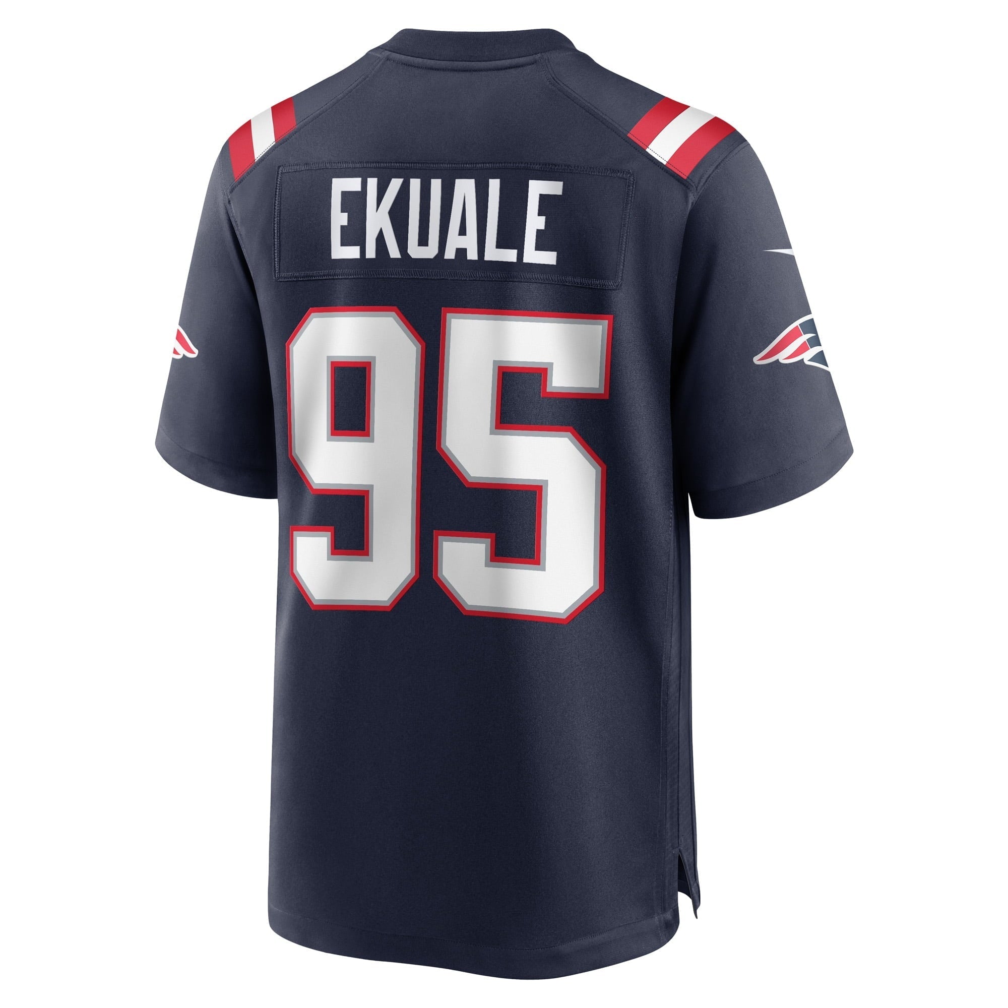 Men's Nike Daniel Ekuale Navy New England Patriots Game Player Jersey