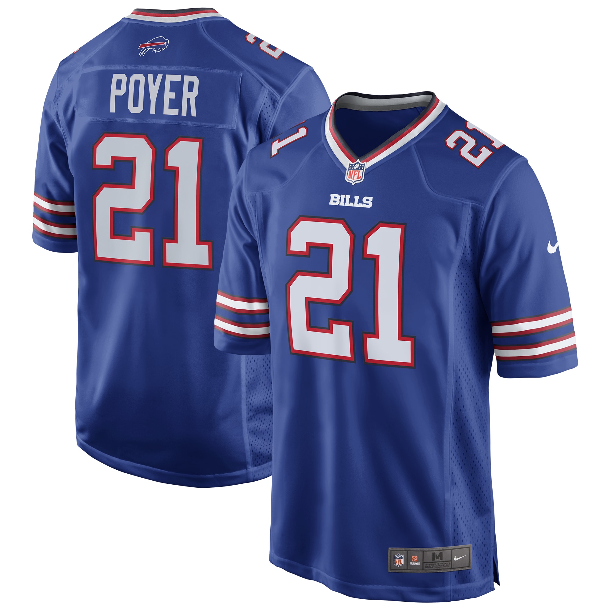 Jordans Poyer Buffalo Bills Nike Game Player Jersey - Royal