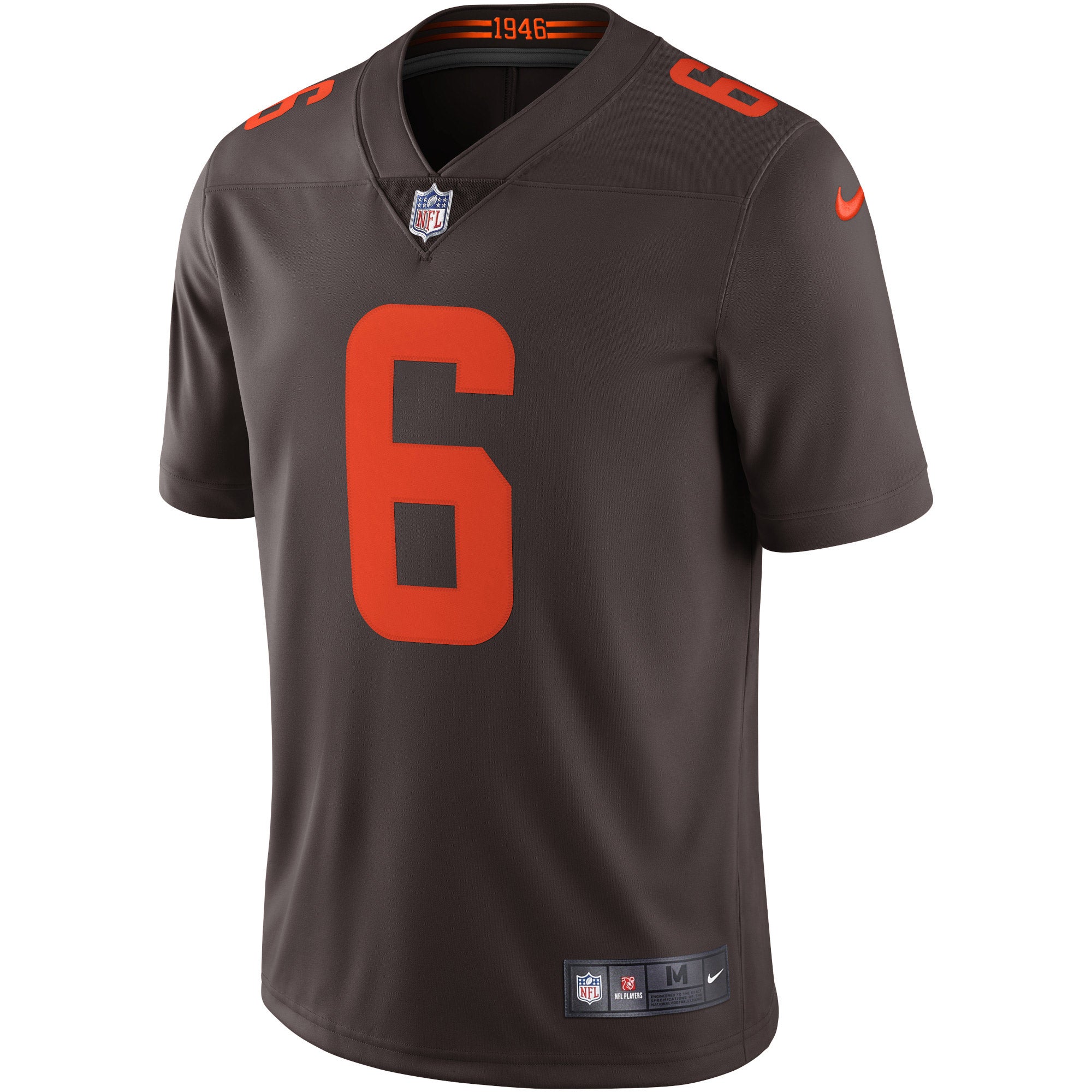 Men's Nike Baker Mayfield Brown Cleveland Browns Alternate Vapor Limited Jersey