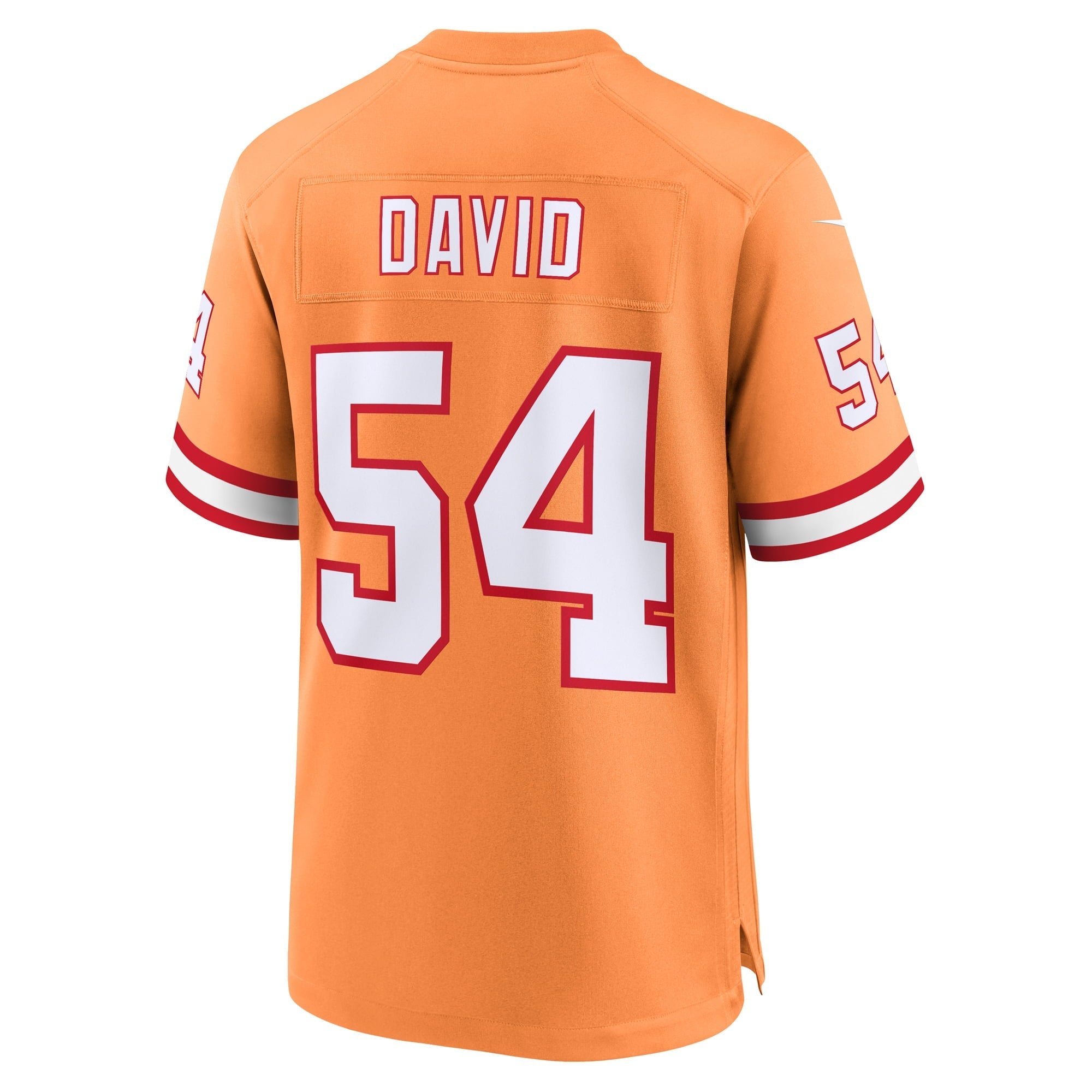 Men's Nike Lavonte David Orange Tampa Bay Buccaneers Throwback Game Jersey