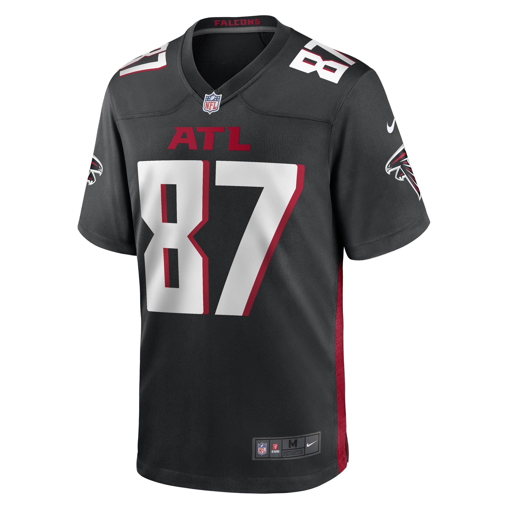 Men's Nike Black John FitzPatrick Atlanta Falcons Game Player Jersey