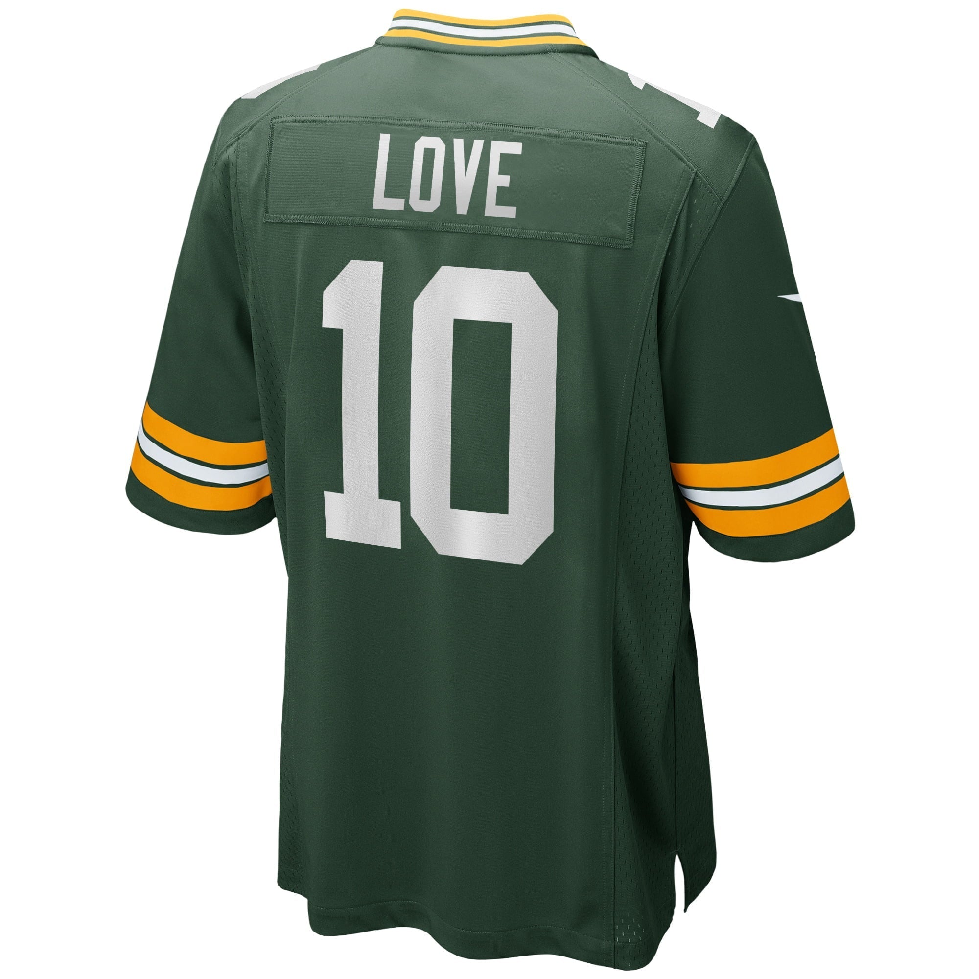 Men's Nike Jordans Love Green Green Bay Packers Player Game Jersey