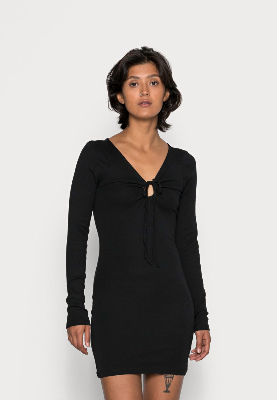 Cheap Even&Odd Authentique 100% Robe en jersey robes col en v profond femme XS