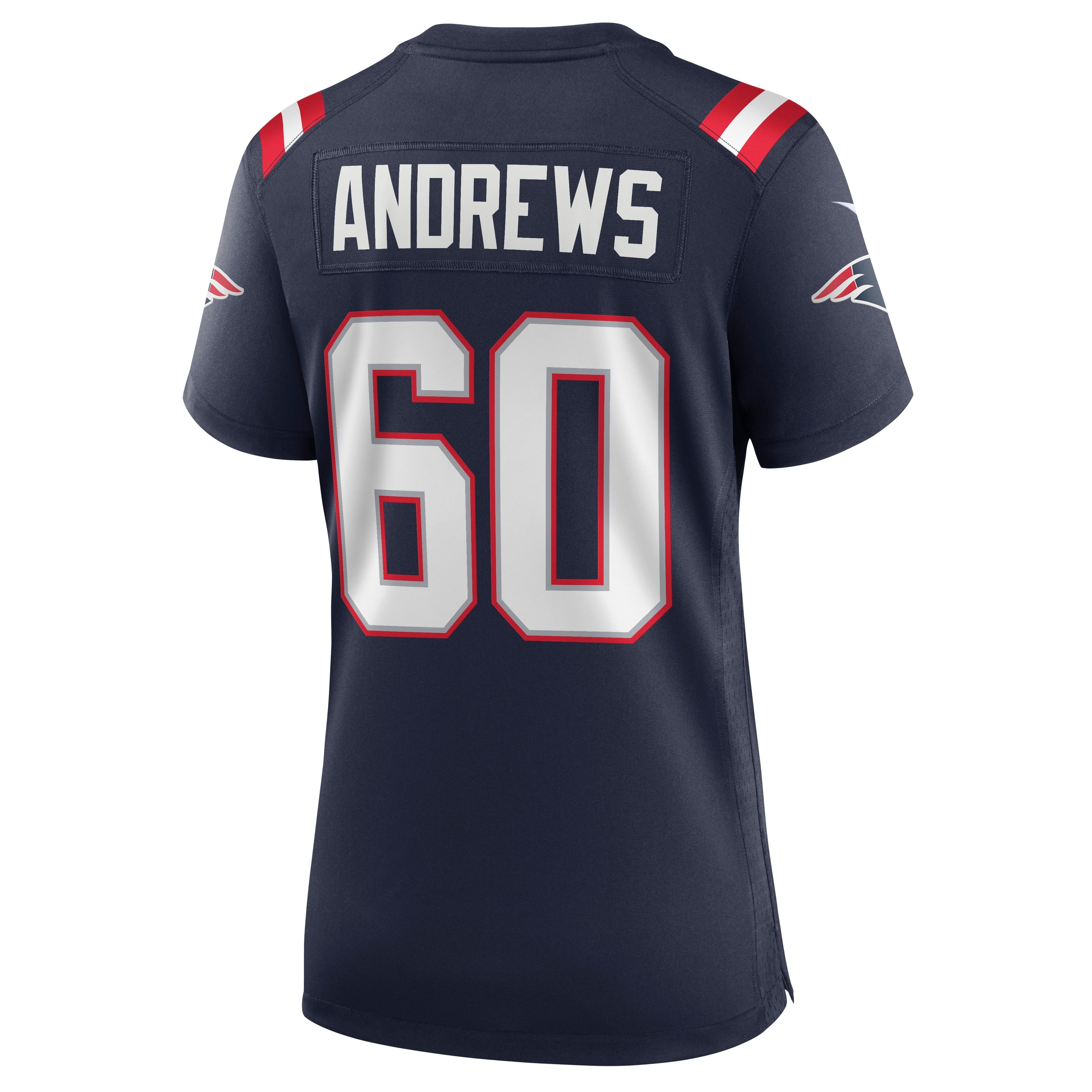 Women's Nike David Andrews Navy New England Patriots Game Jersey