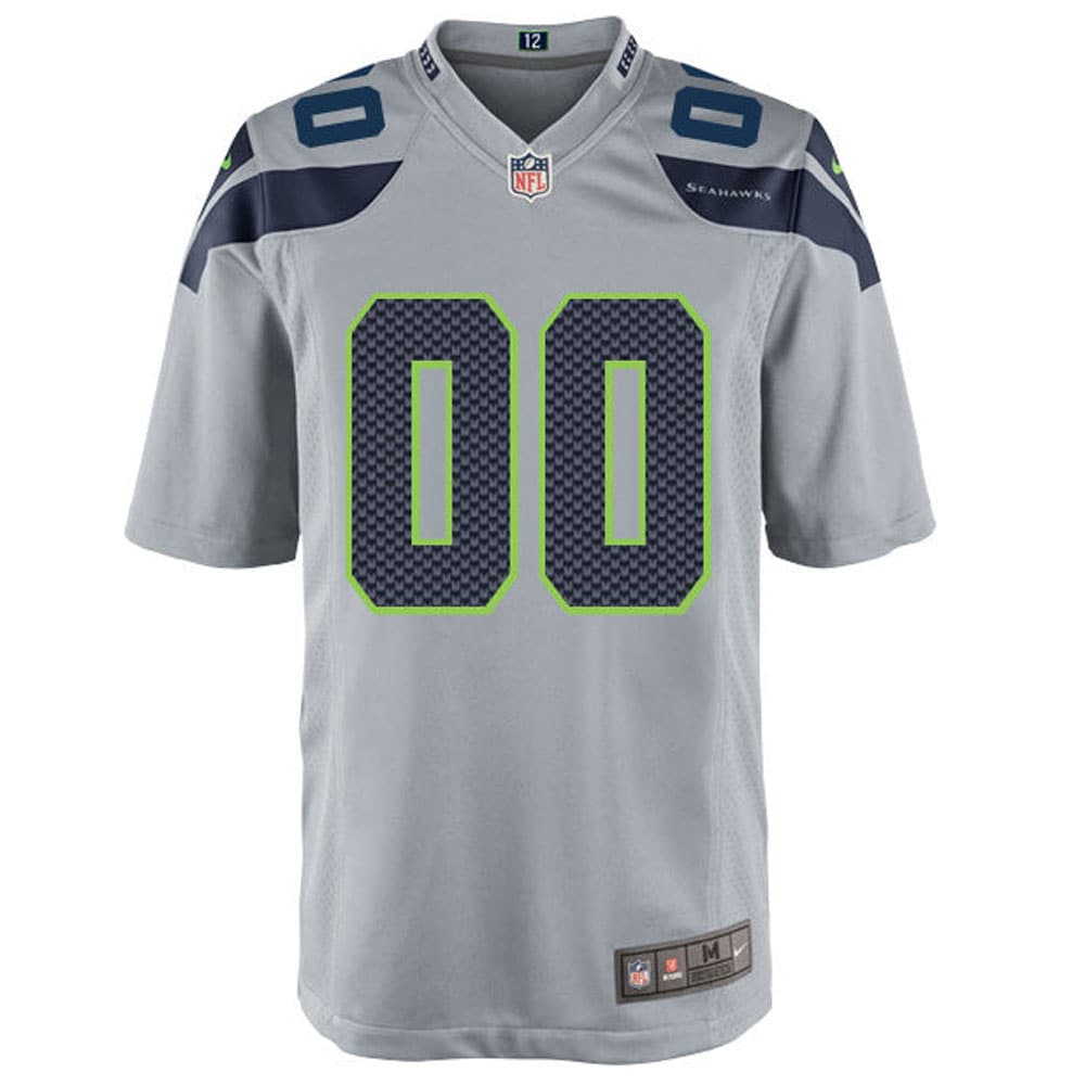 Seattle Seahawks Nike Youth Game Custom Jersey - Gray