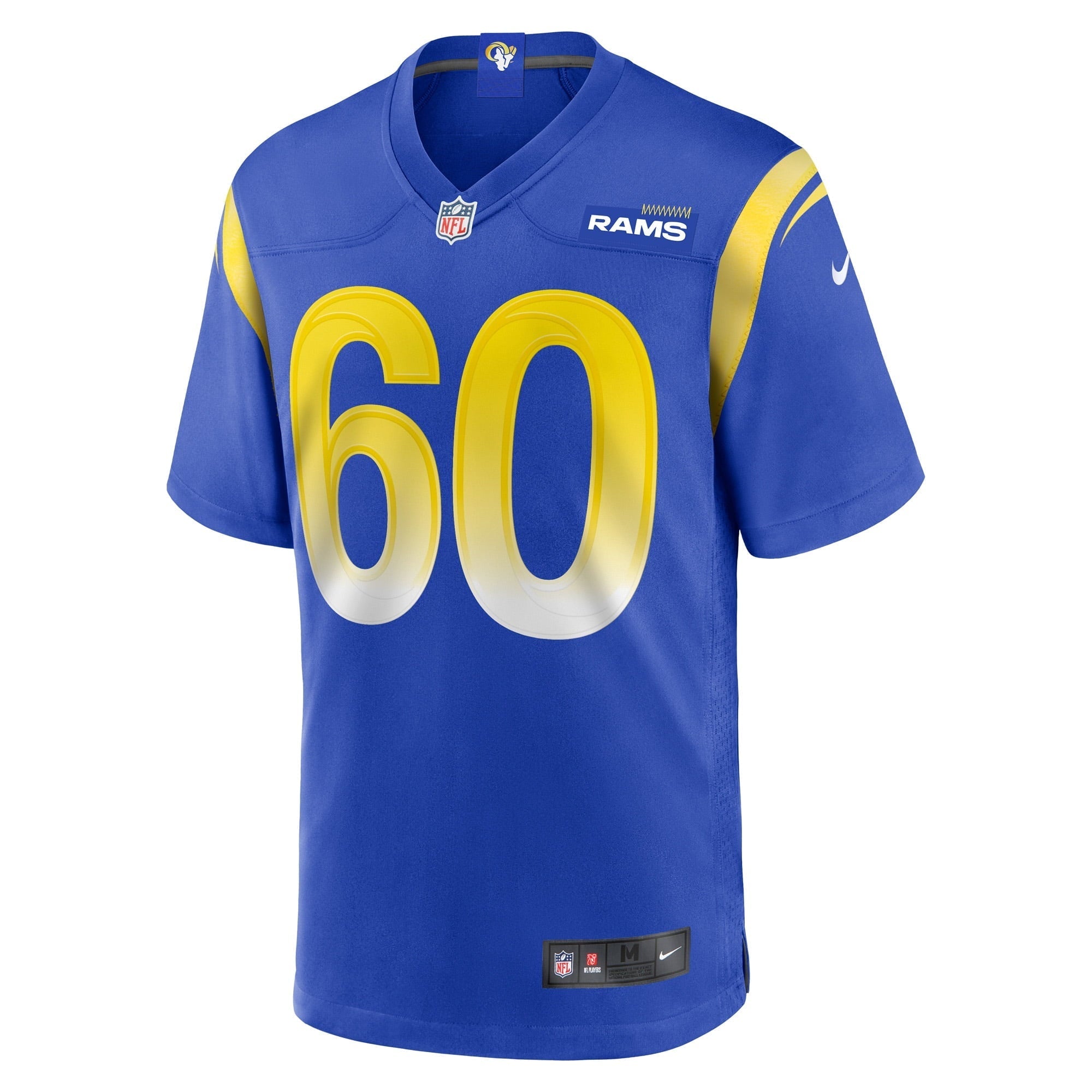 Men's Nike Logan Bruss Royal Los Angeles Rams Game Player Jersey