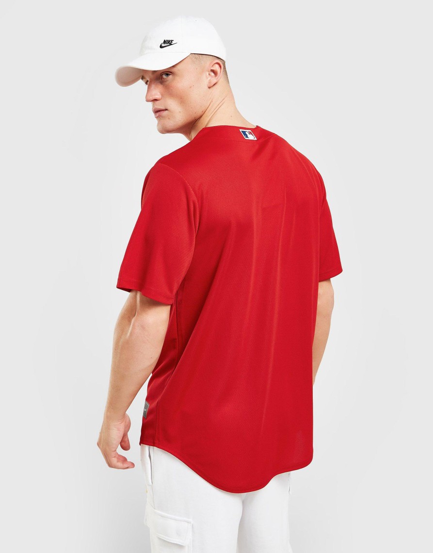 Sale Nike MLB Boston Red Sox Alternate Jersey Rød S