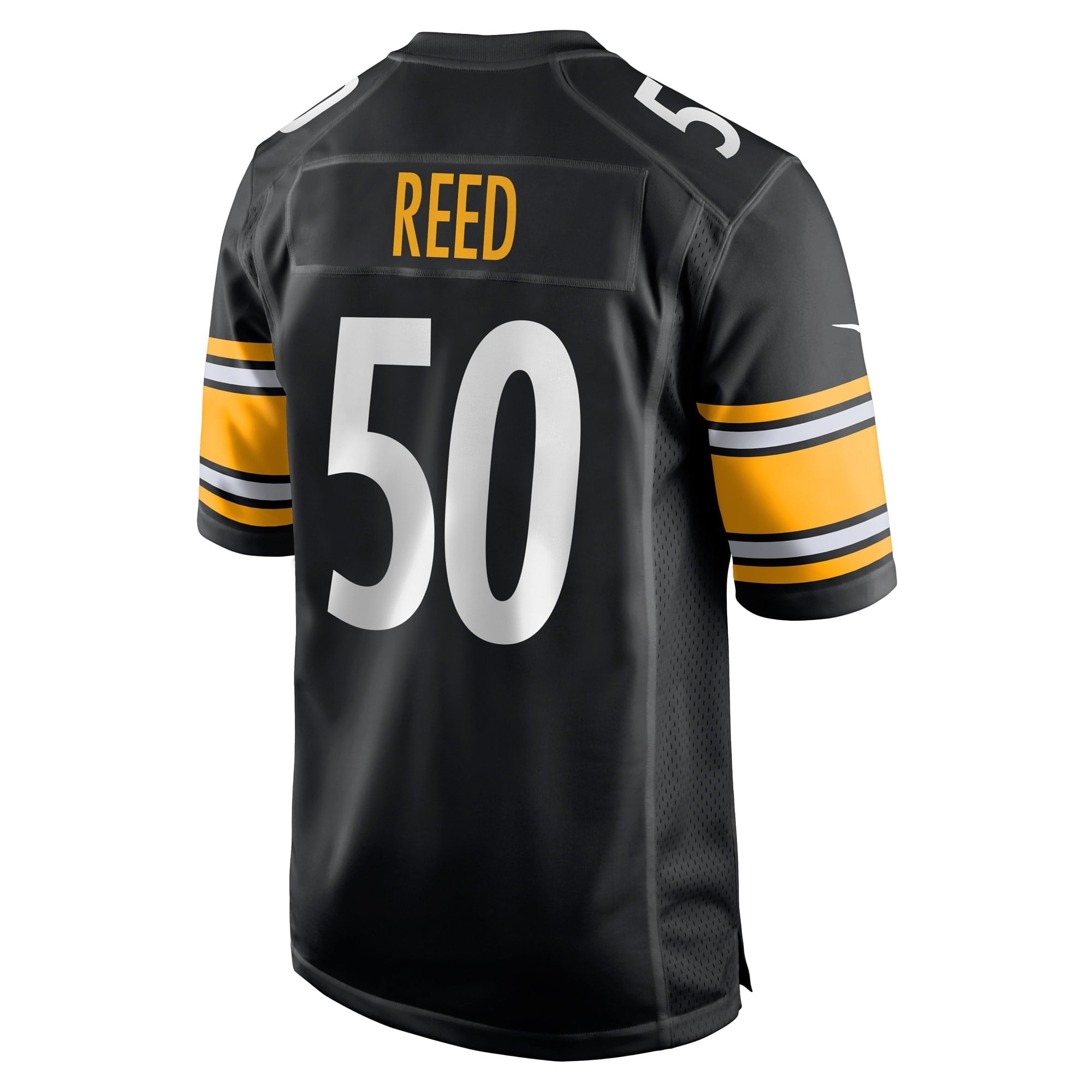Men's Nike Malik Reed Black Pittsburgh Steelers Game Player Jersey