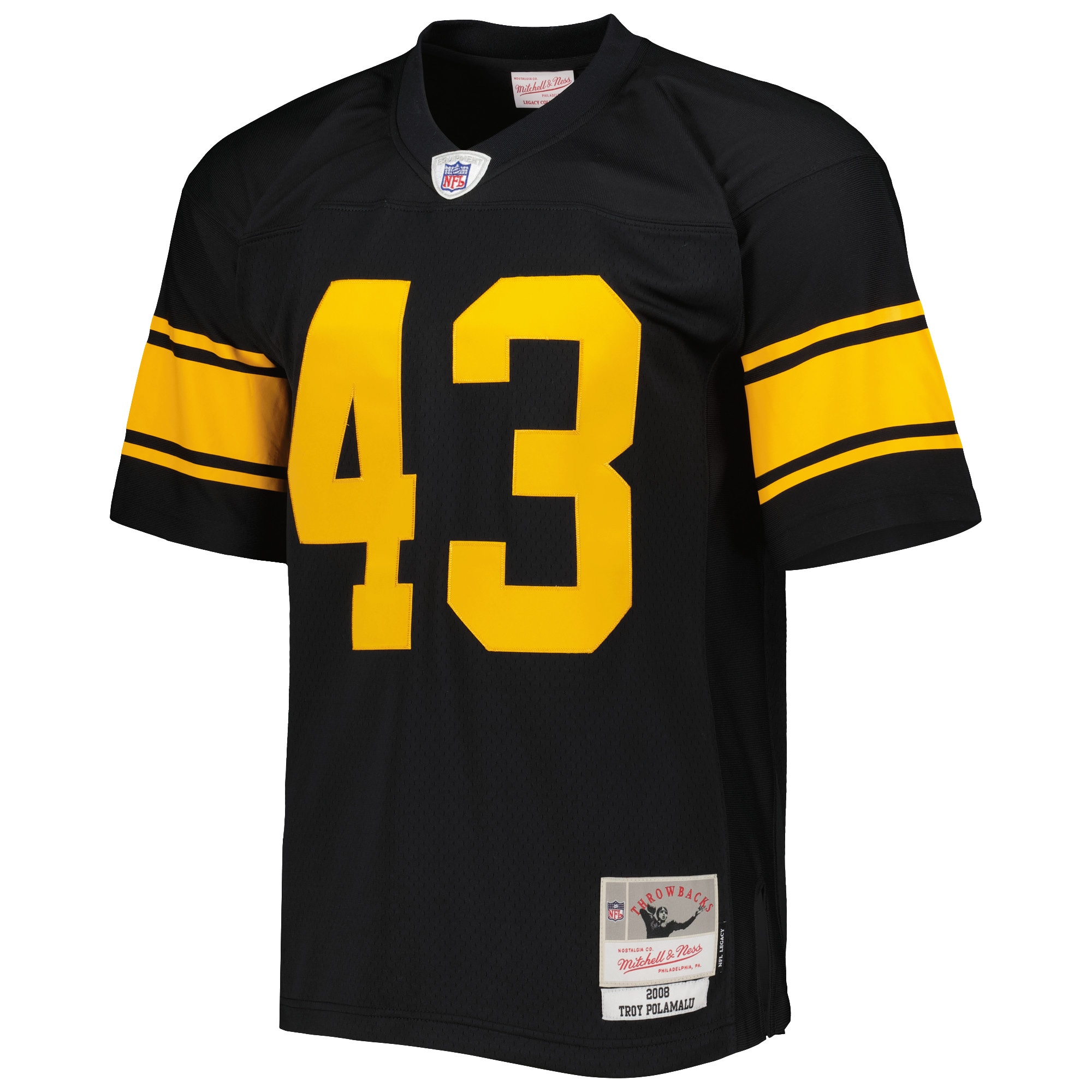 Troy Polamalu Pittsburgh Steelers Mitchell & Ness Legacy Replica Jersey - Black
