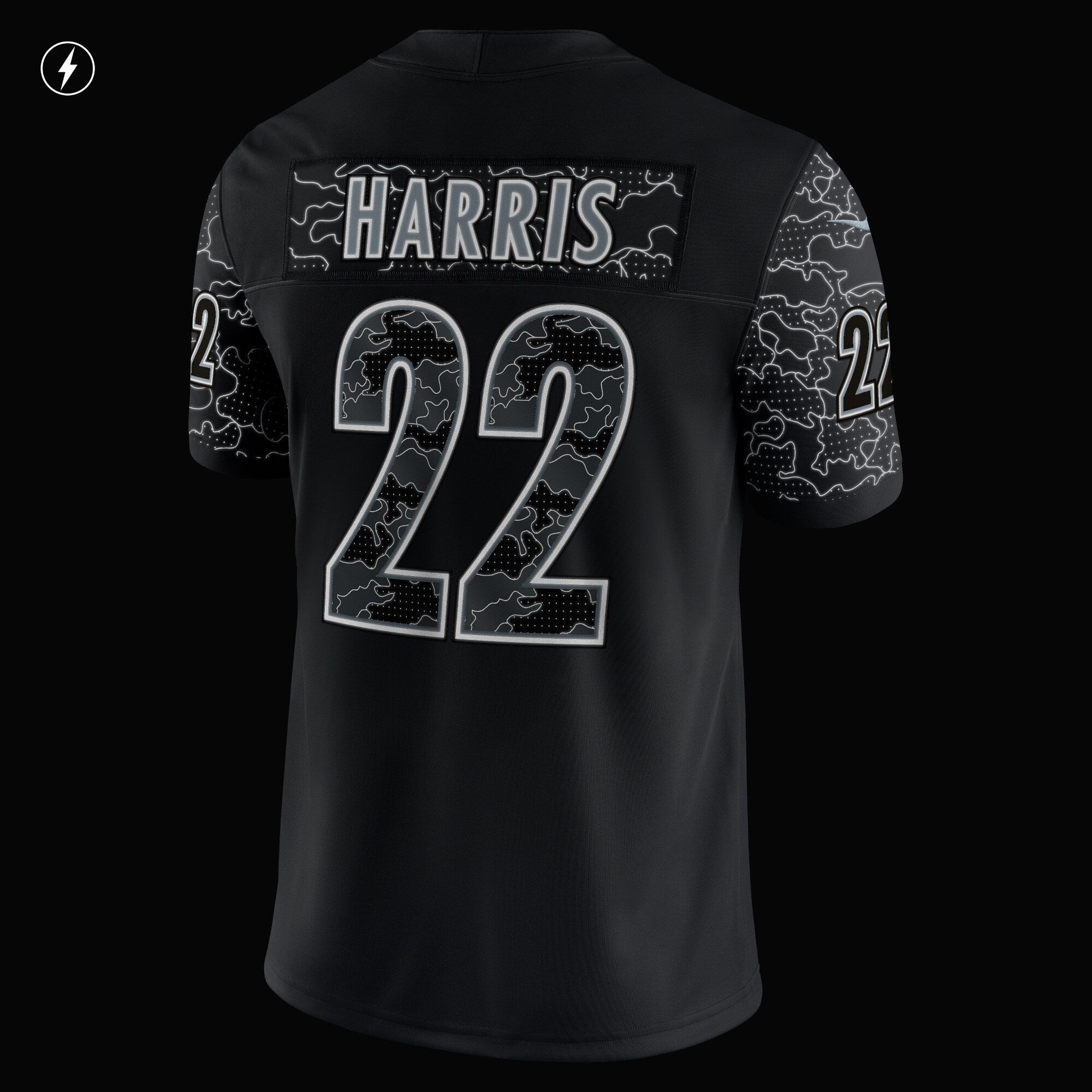Men's Nike Najee Harris Black Pittsburgh Steelers RFLCTV Limited Jersey