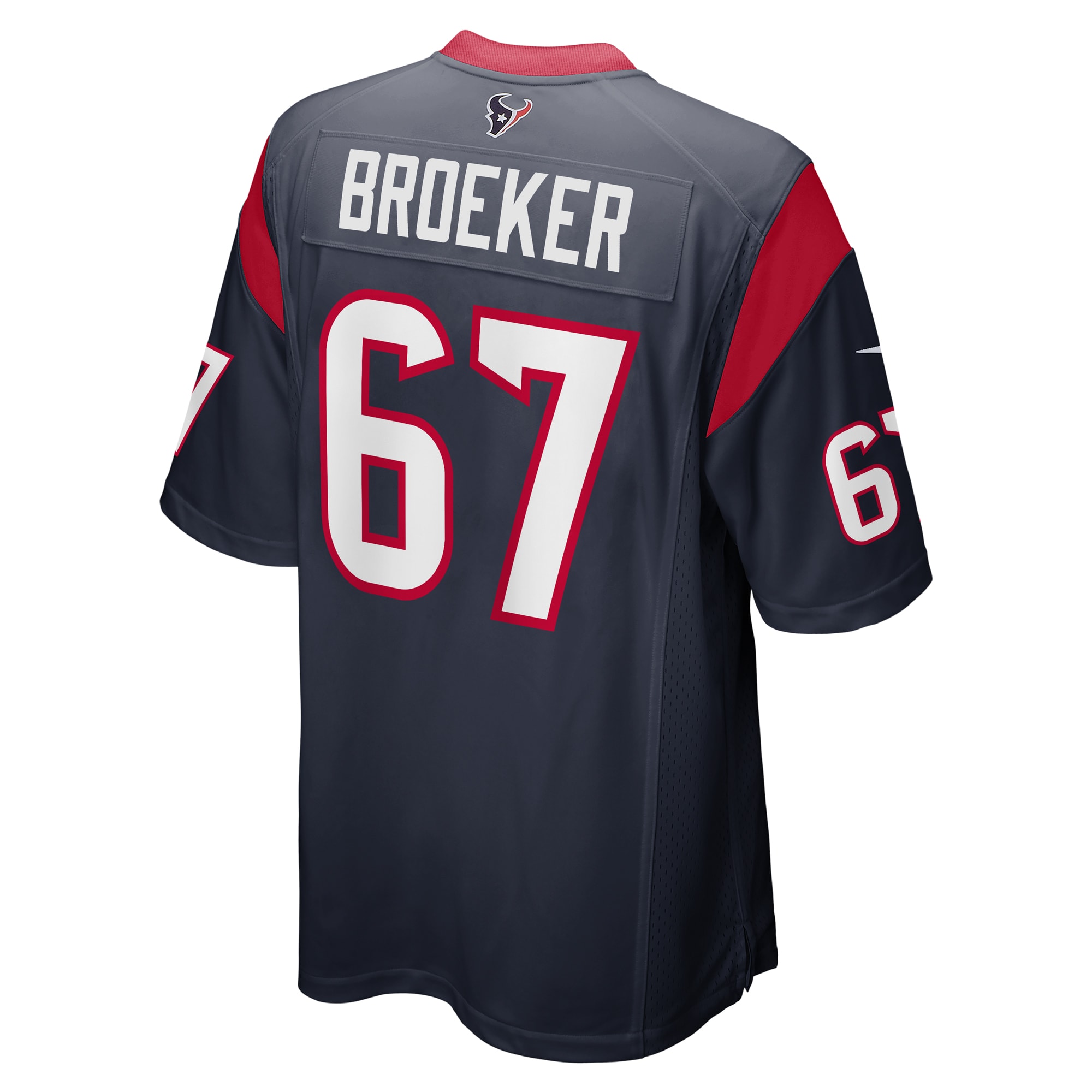 Nick Broeker Houston Texans Nike Team Game Jersey -  Navy