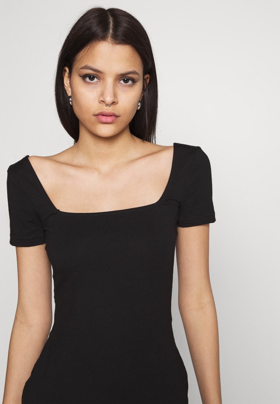 Outlet Even&Odd Prix Préférentiel Robe en jersey robes col carré femme XS