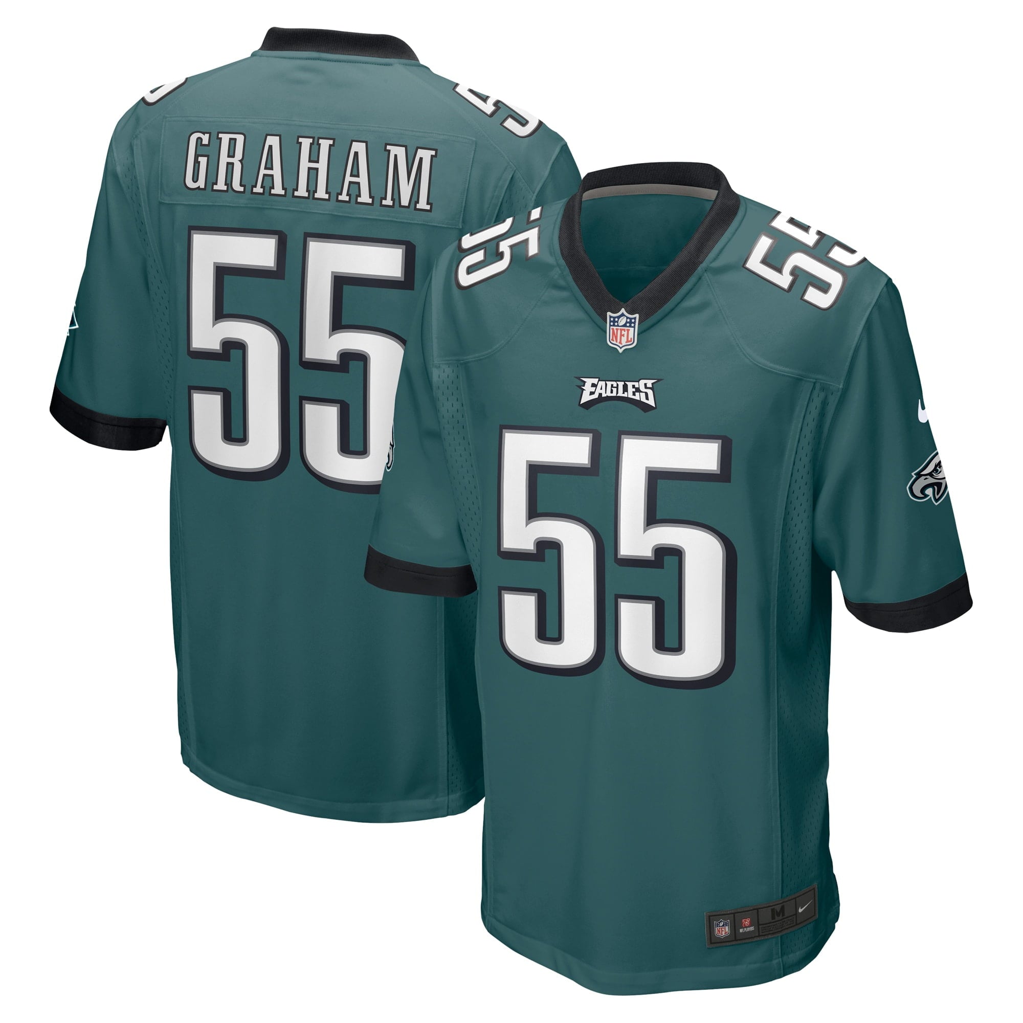 Men's Nike Brandon Graham Midnight Green Philadelphia Eagles Game Jersey