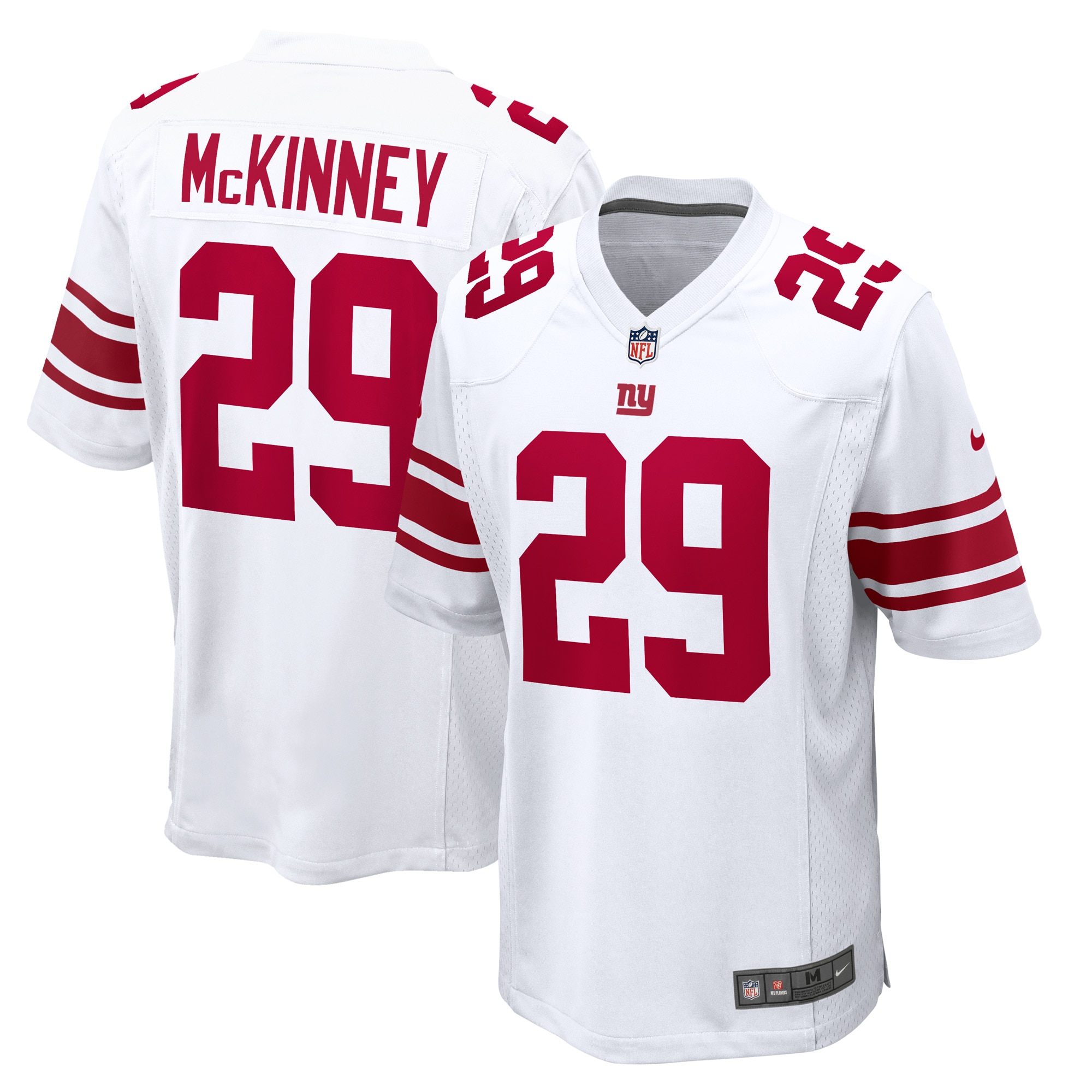 Xavier McKinney New York Giants Nike Away Game Player Jersey - White