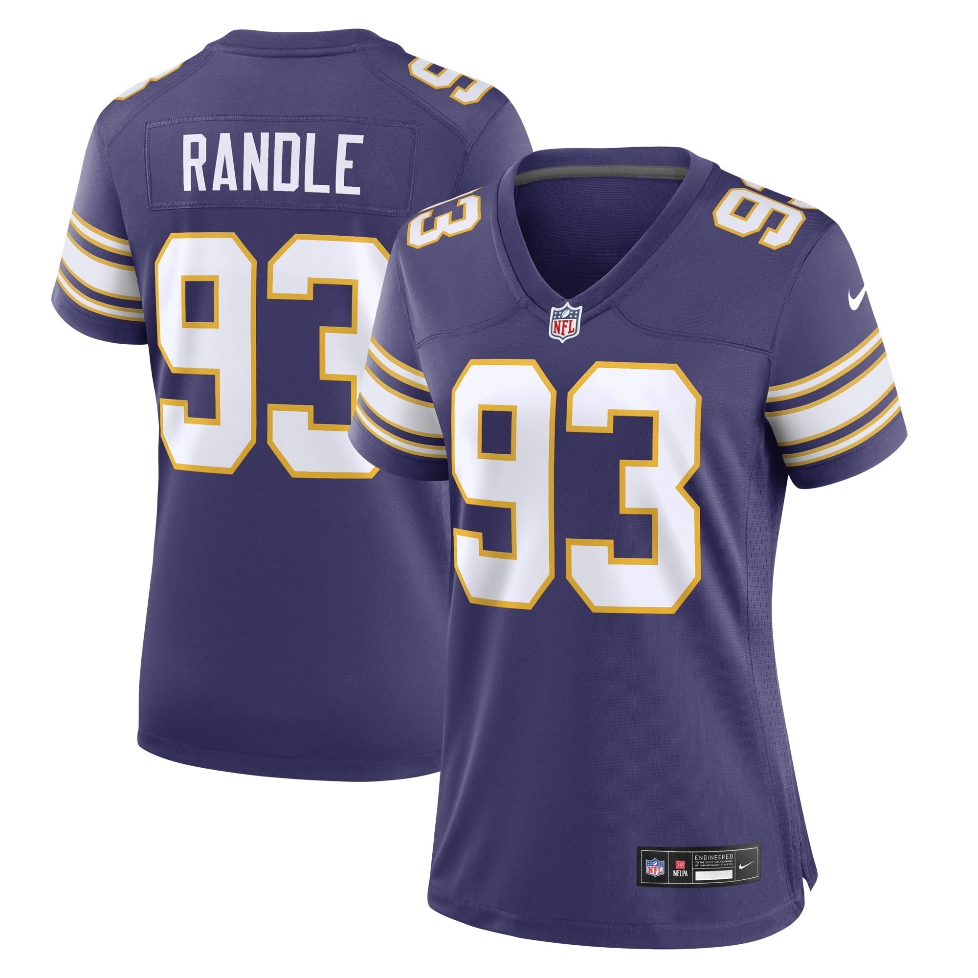 Women's Nike John Randle Purple Minnesota Vikings Classic Player Game Jersey
