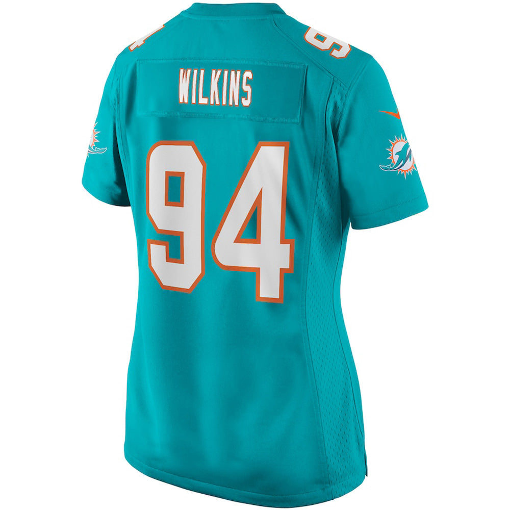 Women's Miami Dolphins Christian Wilkins Game Jersey - Aqua