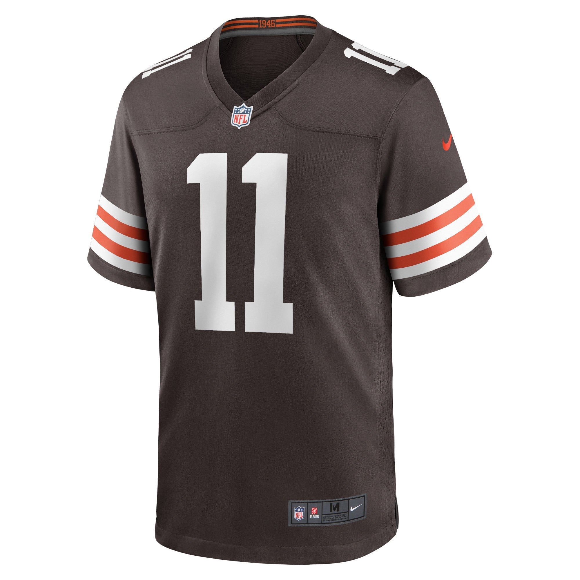 Men's Nike Donovan Peoples-Jones Brown Cleveland Browns Team Game Jersey