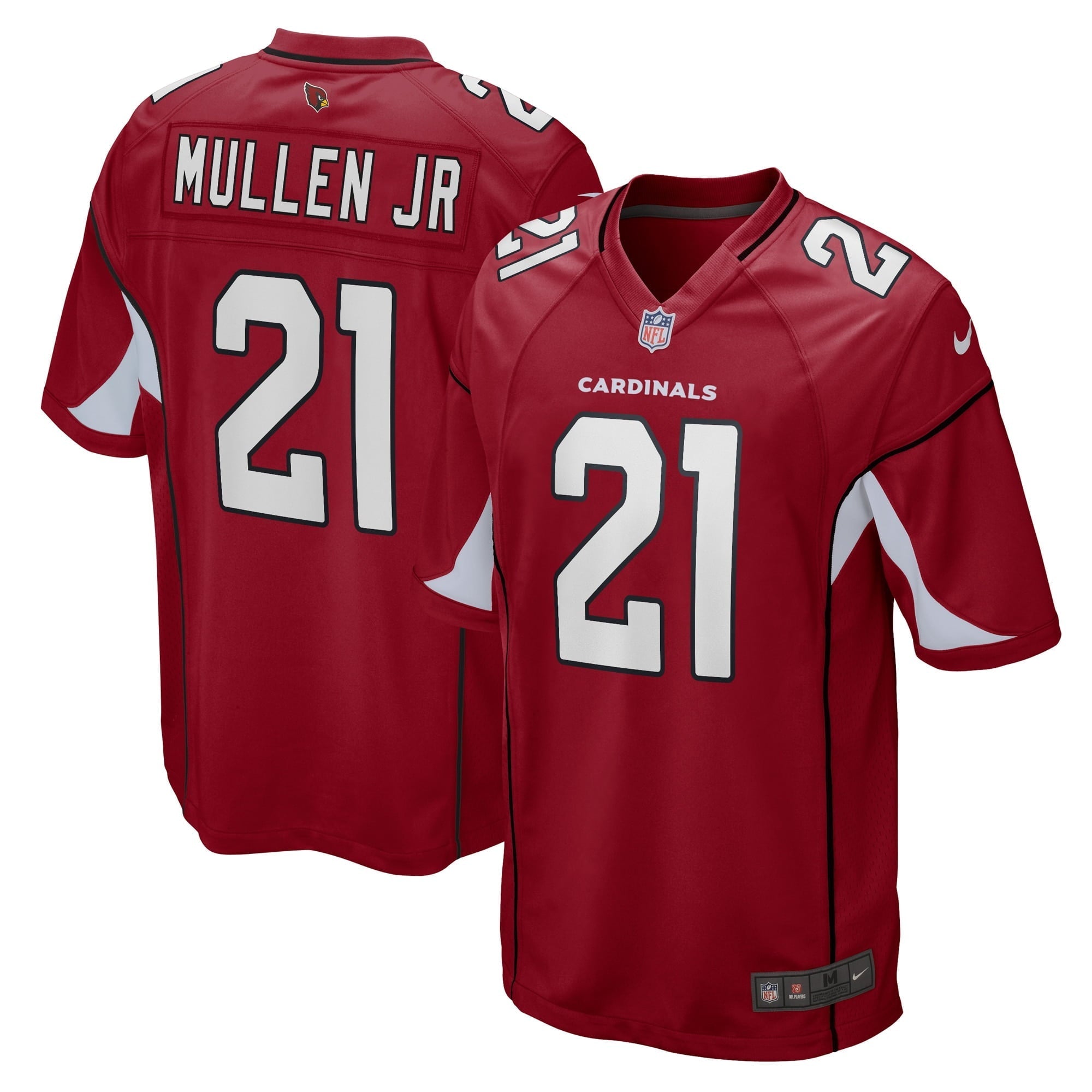 Men's Nike Trayvon Mullen Jr. Cardinal Arizona Cardinals Game Player Jersey
