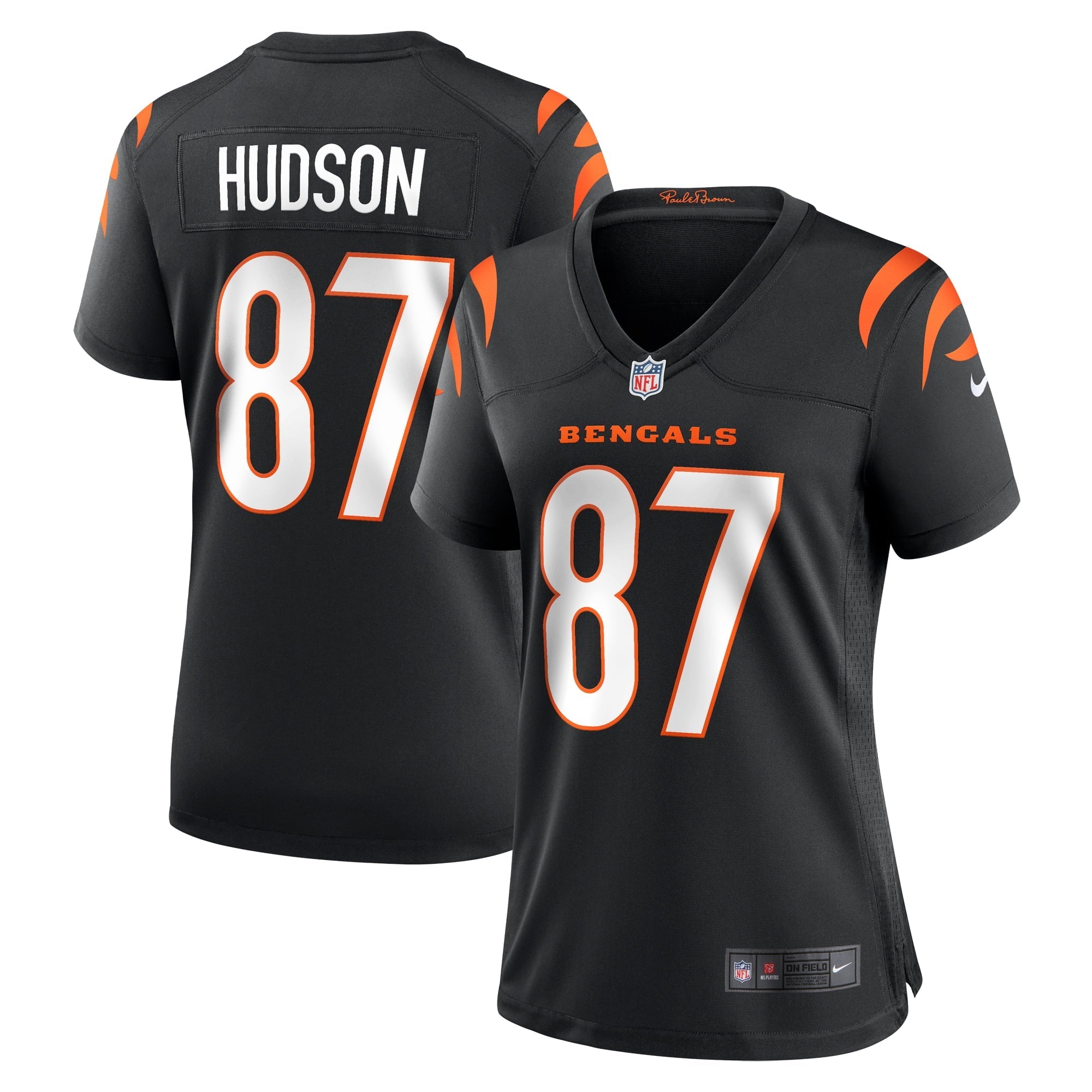 Women's Nike Tanner Hudson Black Cincinnati Bengals Home Game Player Jersey
