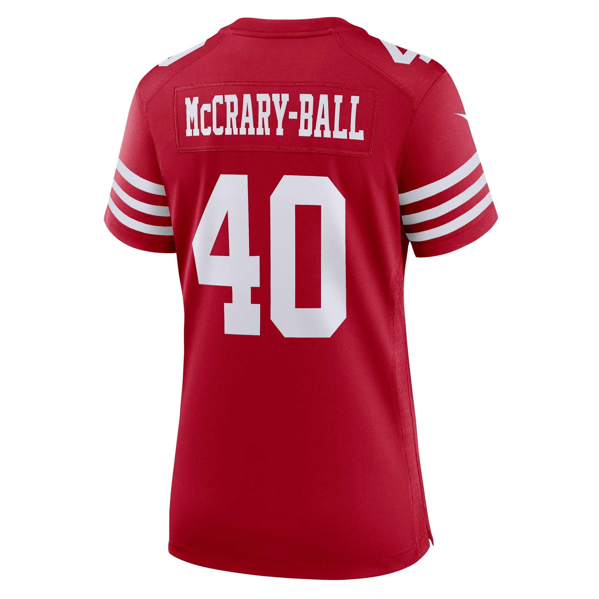 Women's Nike Marcelino McCrary-Ball Scarlet San Francisco 49ers Game Player Jersey