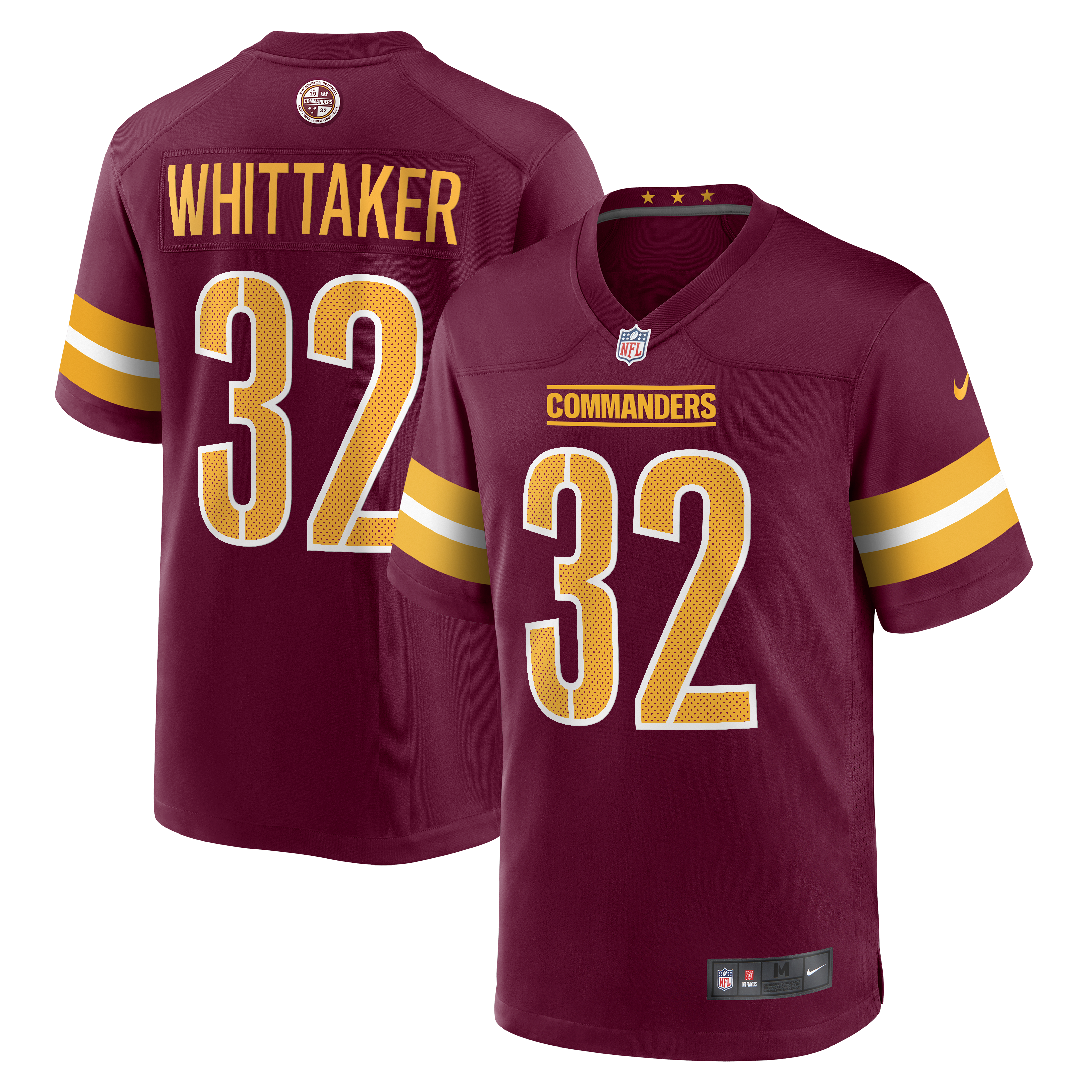 Jace Whittaker Washington Commanders Nike  Game Jersey - Burgundy