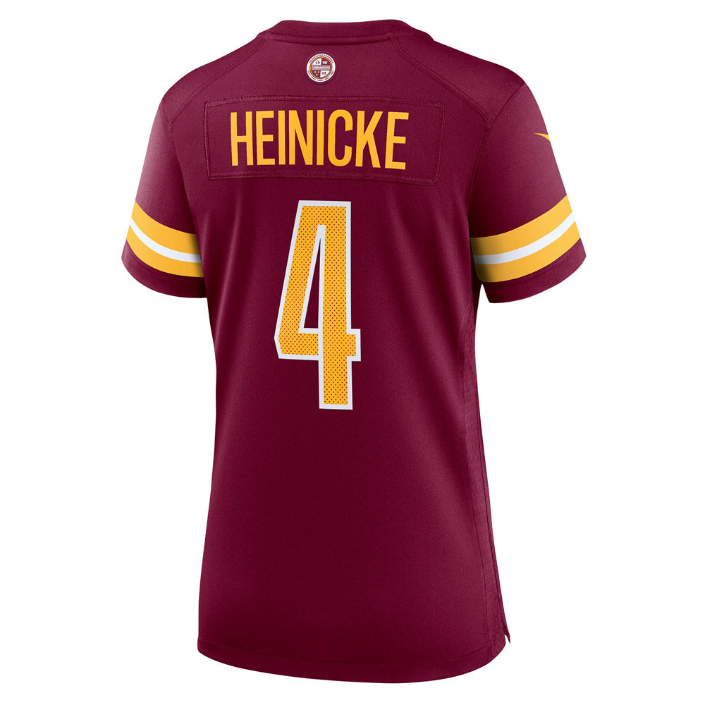 Women's Washington Commanders Taylor Heinicke Player Game Jersey Burgundy