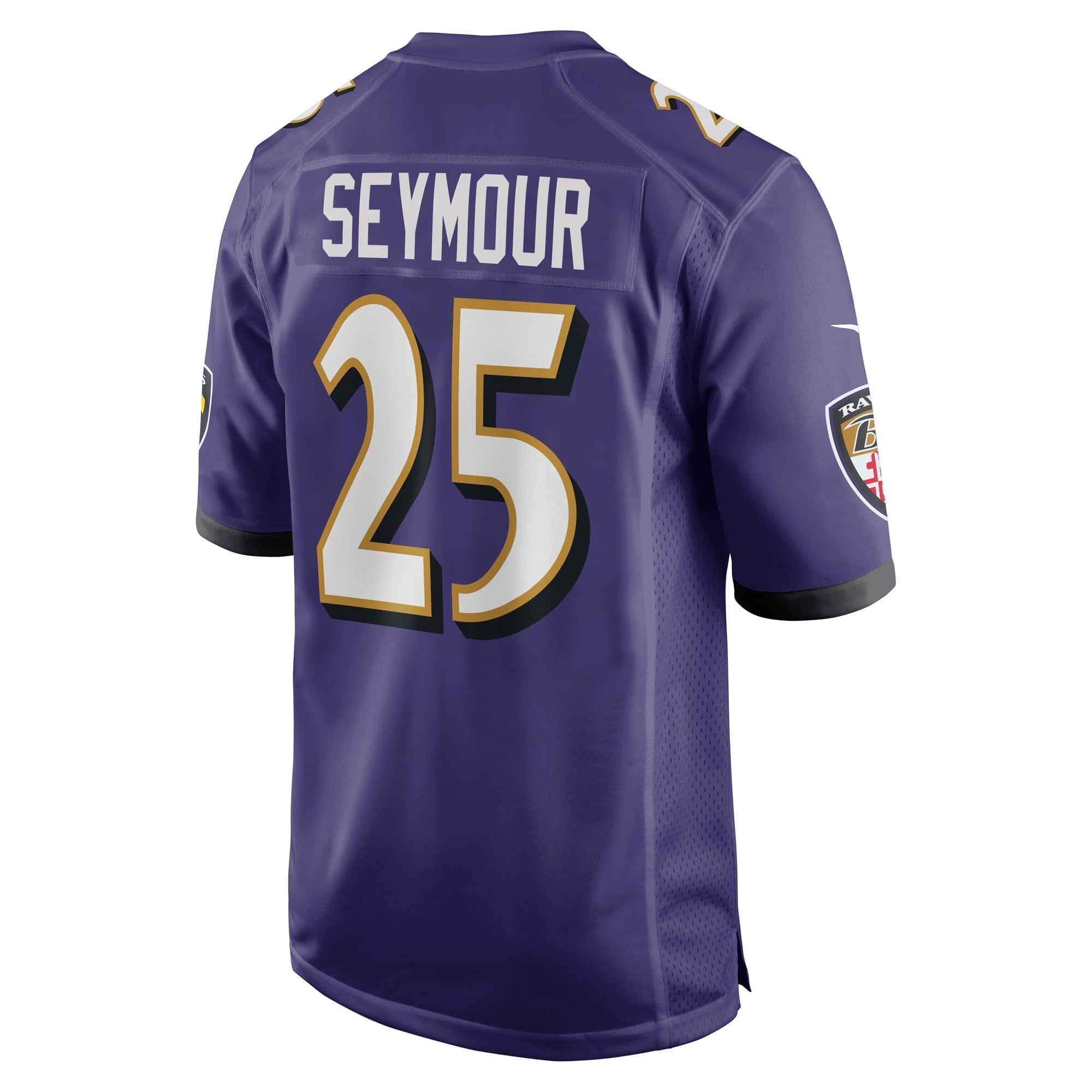 Men's Nike Kevon Seymour Purple Baltimore Ravens Game Player Jersey