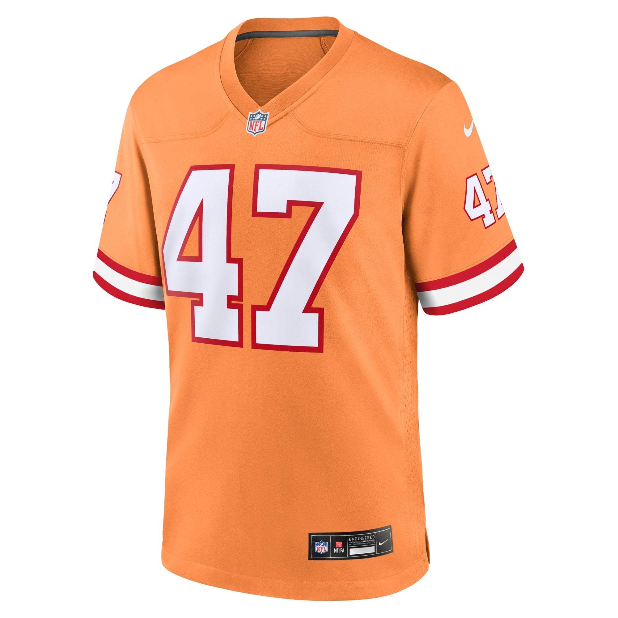 Men's Nike John Lynch Orange Tampa Bay Buccaneers Throwback Game Jersey