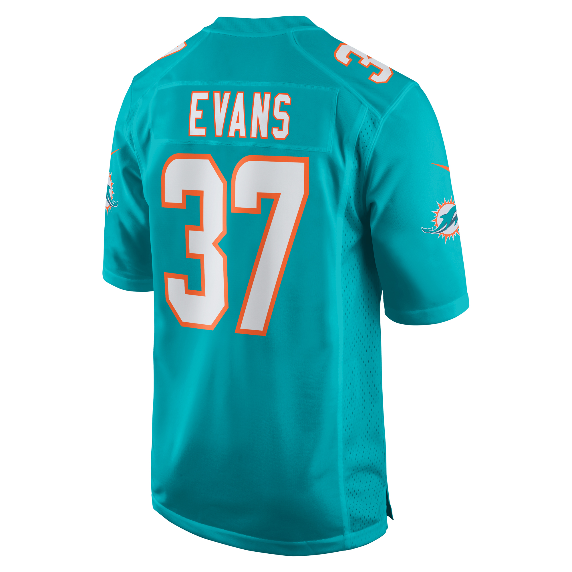 Darrynton Evans Miami Dolphins Nike Team Game Jersey -  Aqua