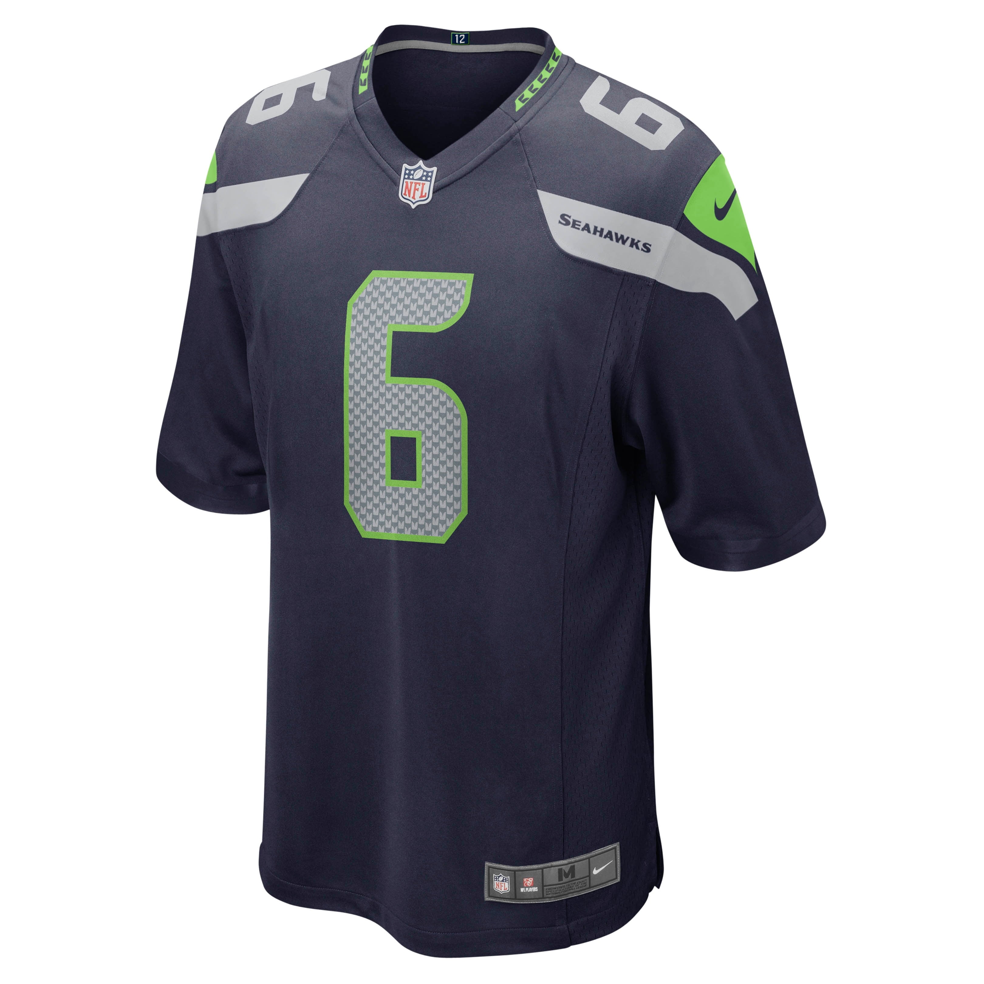 Men's Nike Quandre Diggs College Navy Seattle Seahawks Game Jersey