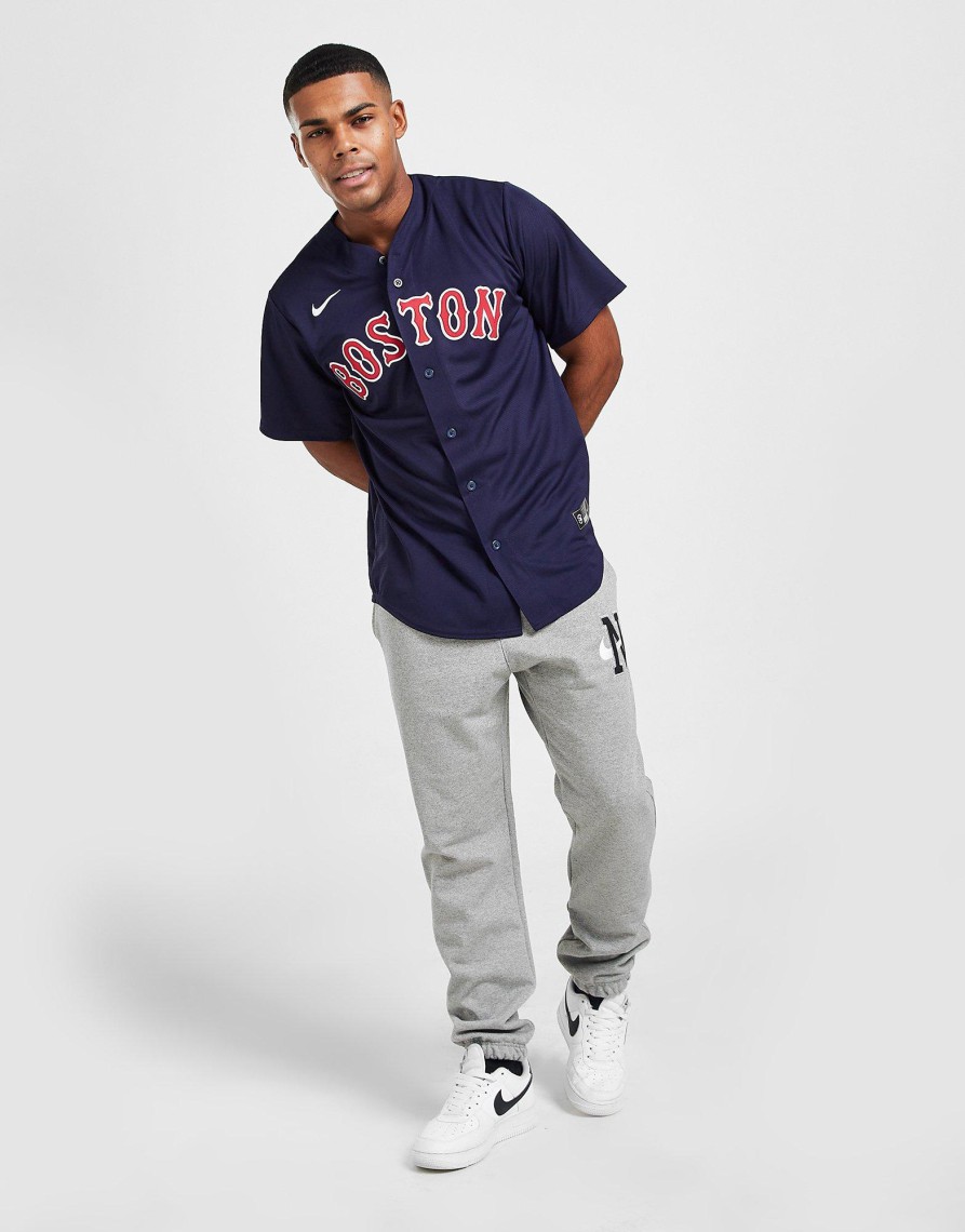 Discount Nike MLB Boston Red Sox Alternate Jersey Blå S