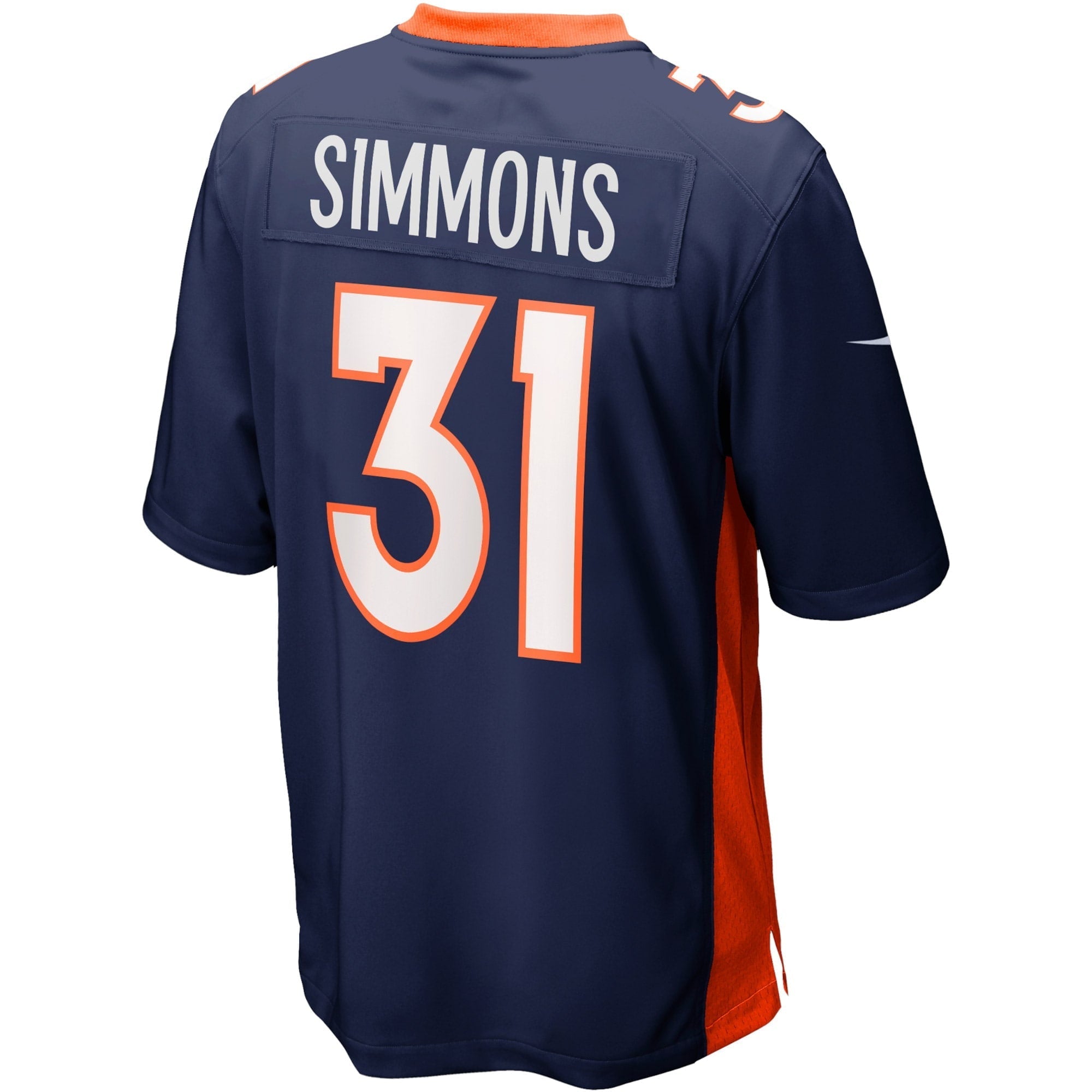 Men's Nike Justin Simmons Navy Denver Broncos Alternate Game Jersey
