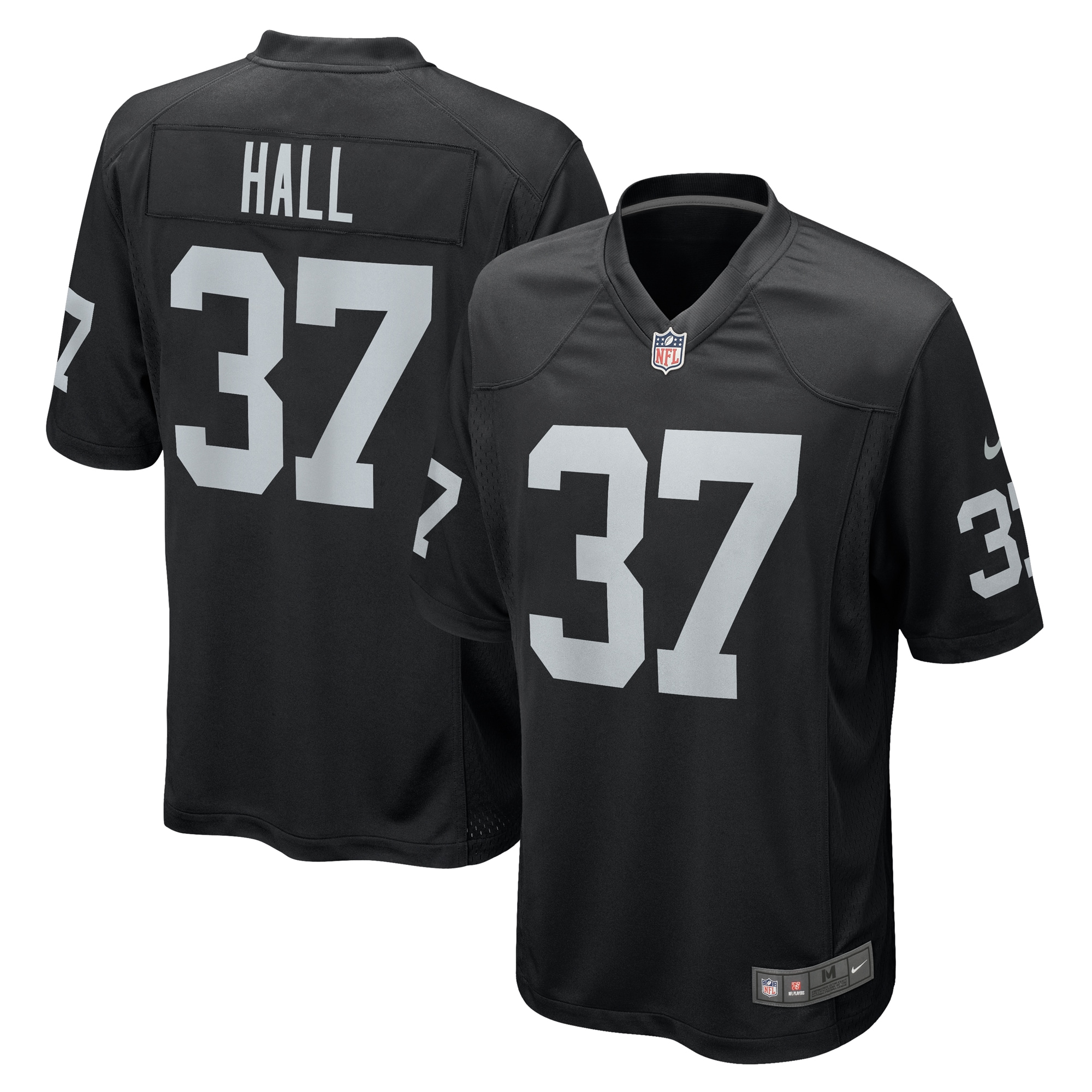 Tyler Hall Las Vegas Raiders Nike Team Game Jersey -  Black