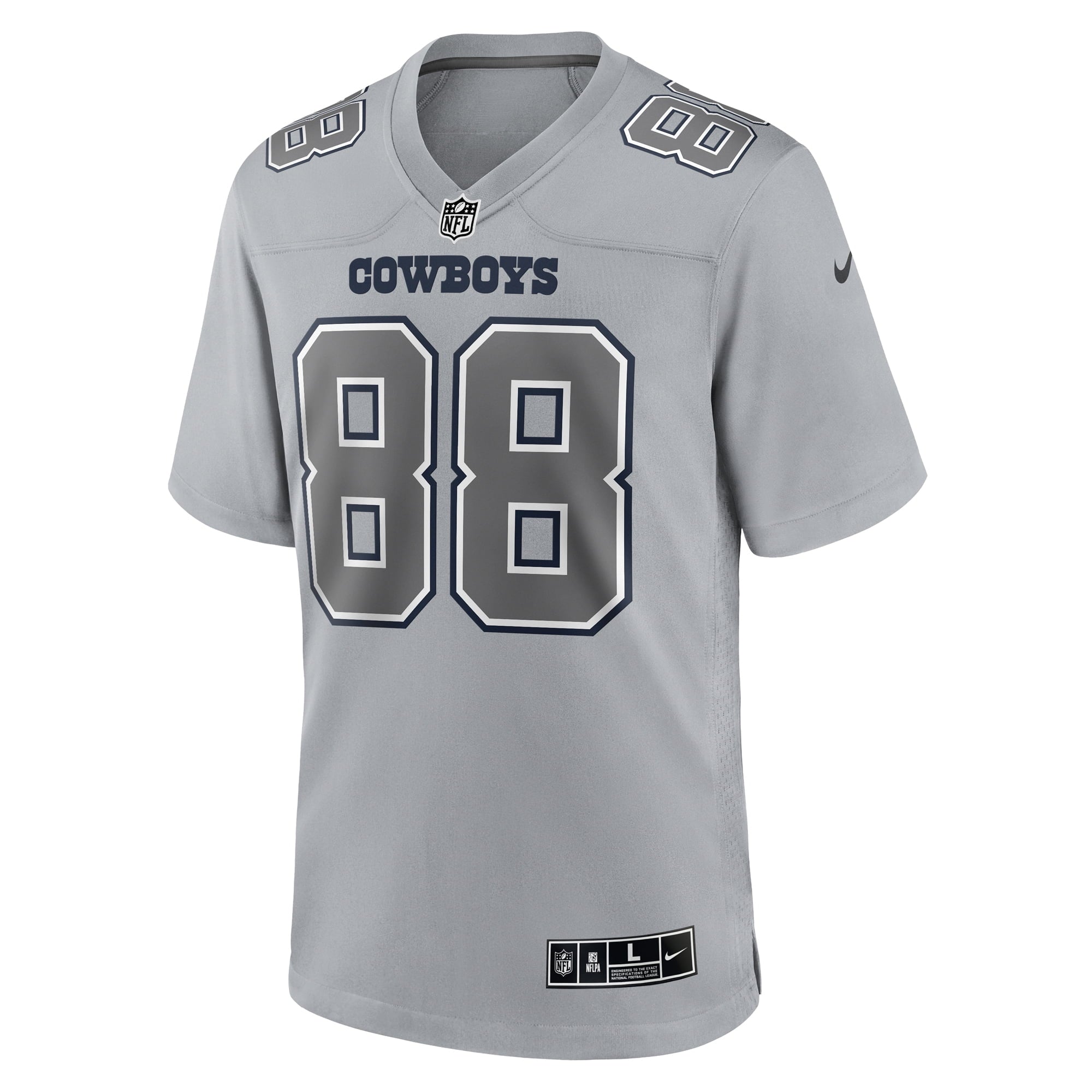 Men's Nike CeeDee Lamb Gray Dallas Cowboys Atmosphere Fashion Game Jersey