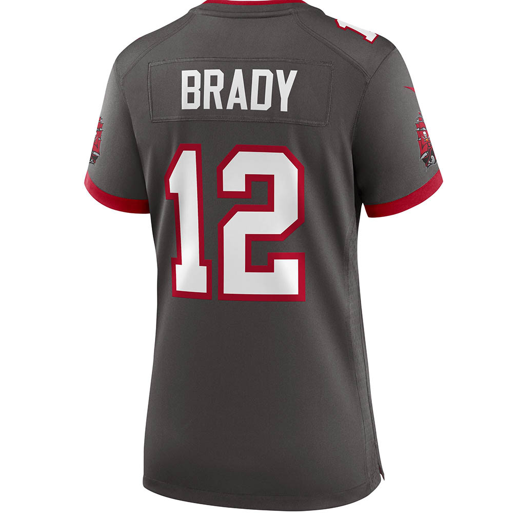 Women's Tampa Bay Buccaneers Tom Brady Alternate Game Jersey Pewter