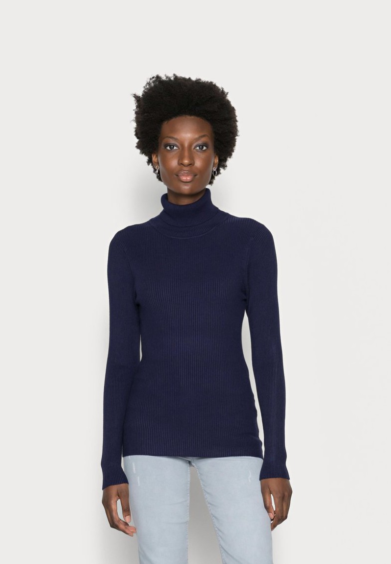 Discount Anna Field TURTLE NECK – Jersey De Punto – Dark Blue, Mujer L