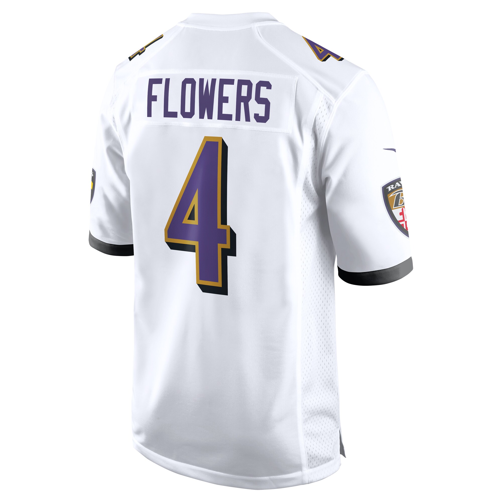 Zay Flowers Baltimore Ravens Nike  Game Jersey -  White