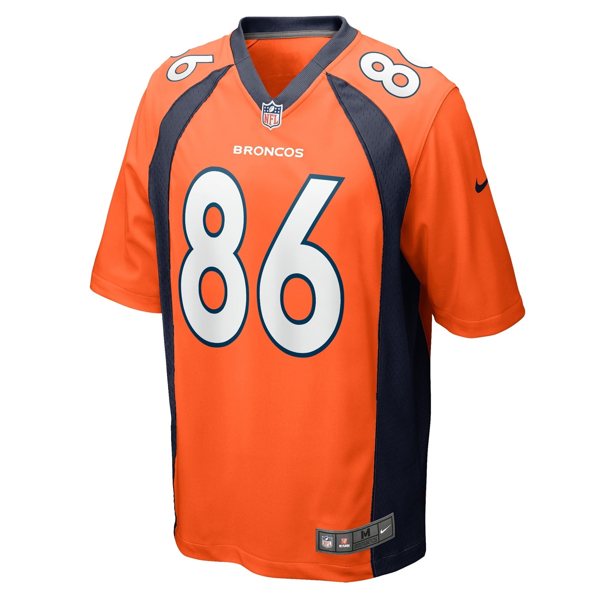 Men's Nike Vyncint Smith Orange Denver Broncos Game Player Jersey