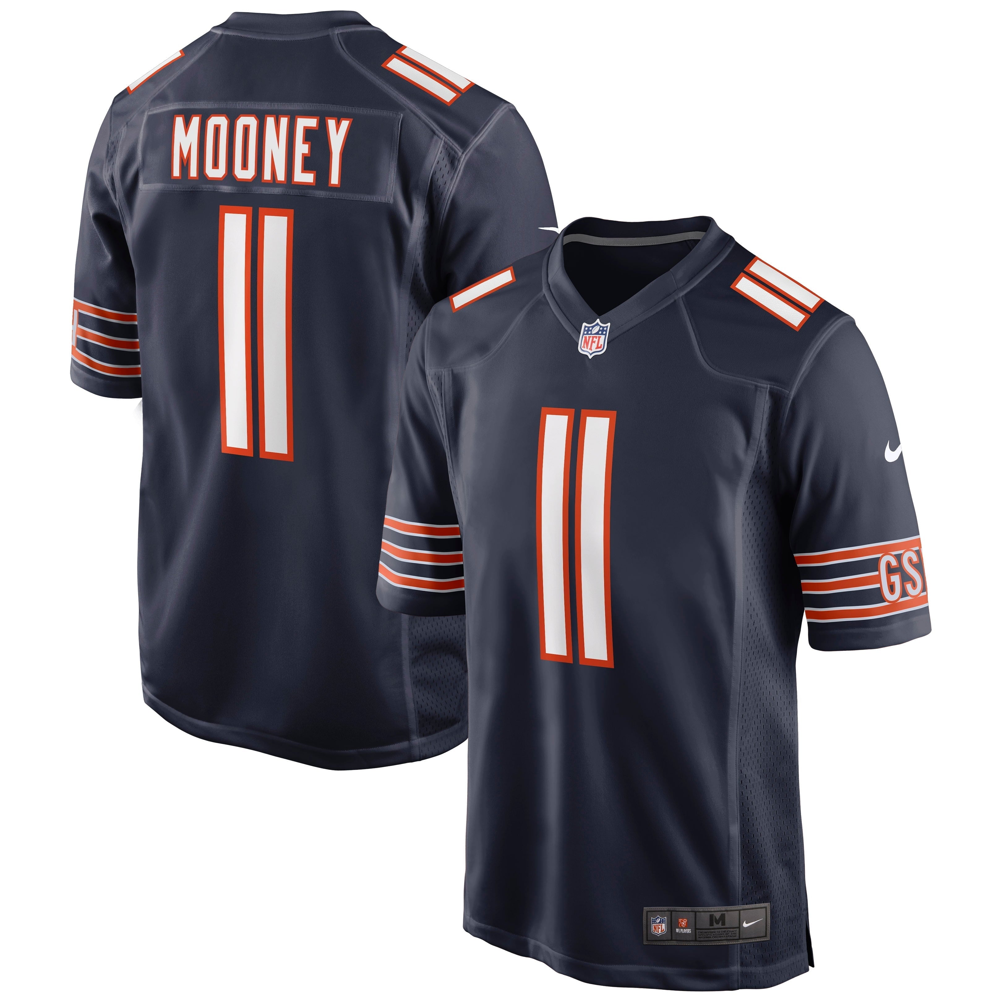 Men's Nike Darnell Mooney Navy Chicago Bears Game Jersey