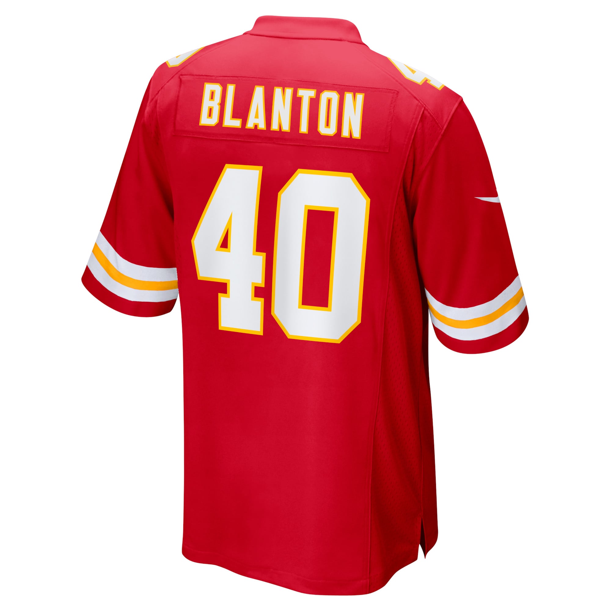 Men's Nike Kendall Blanton Red Kansas City Chiefs Home Game Player Jersey