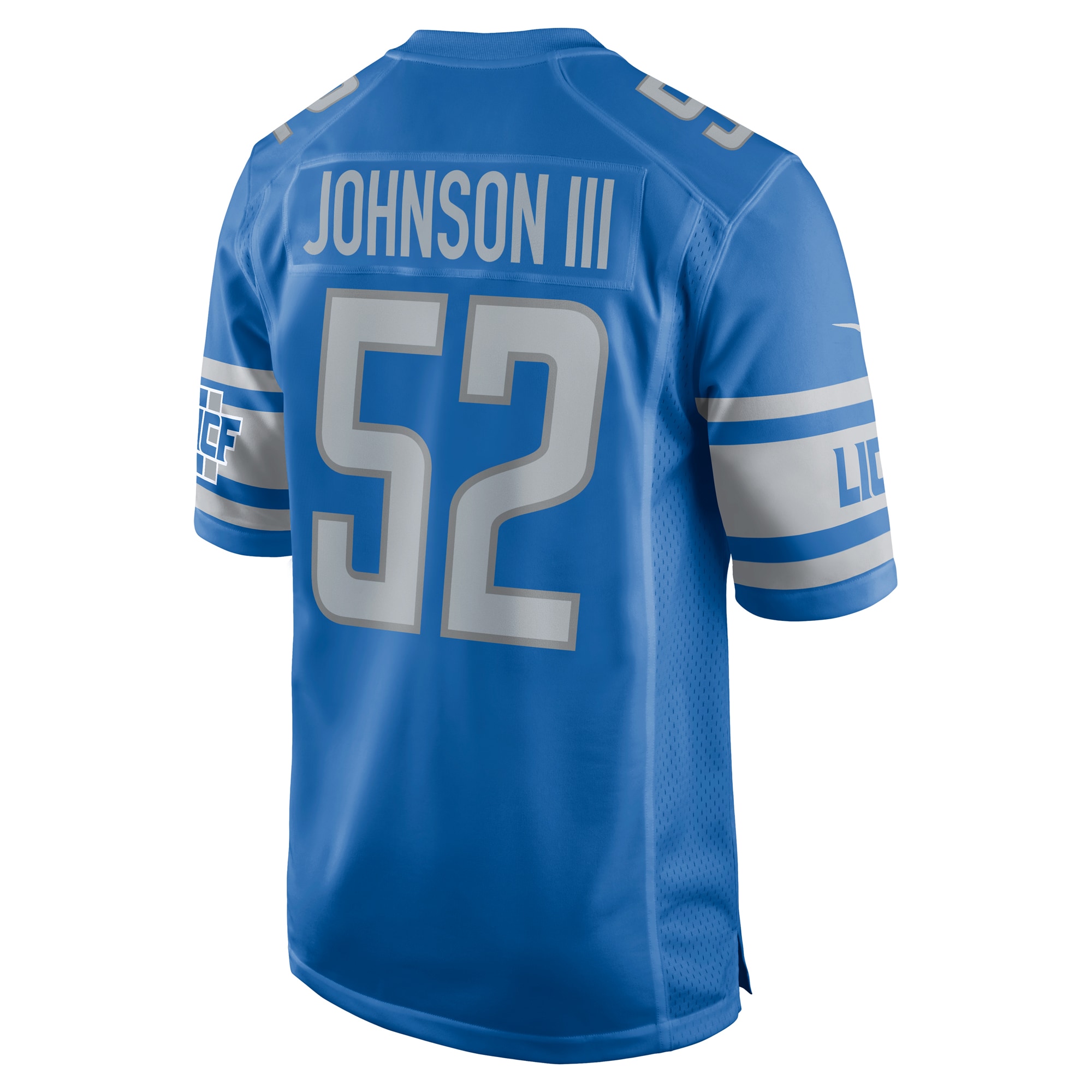 Raymond Johnson III Detroit Lions Nike Team Game Jersey -  Blue